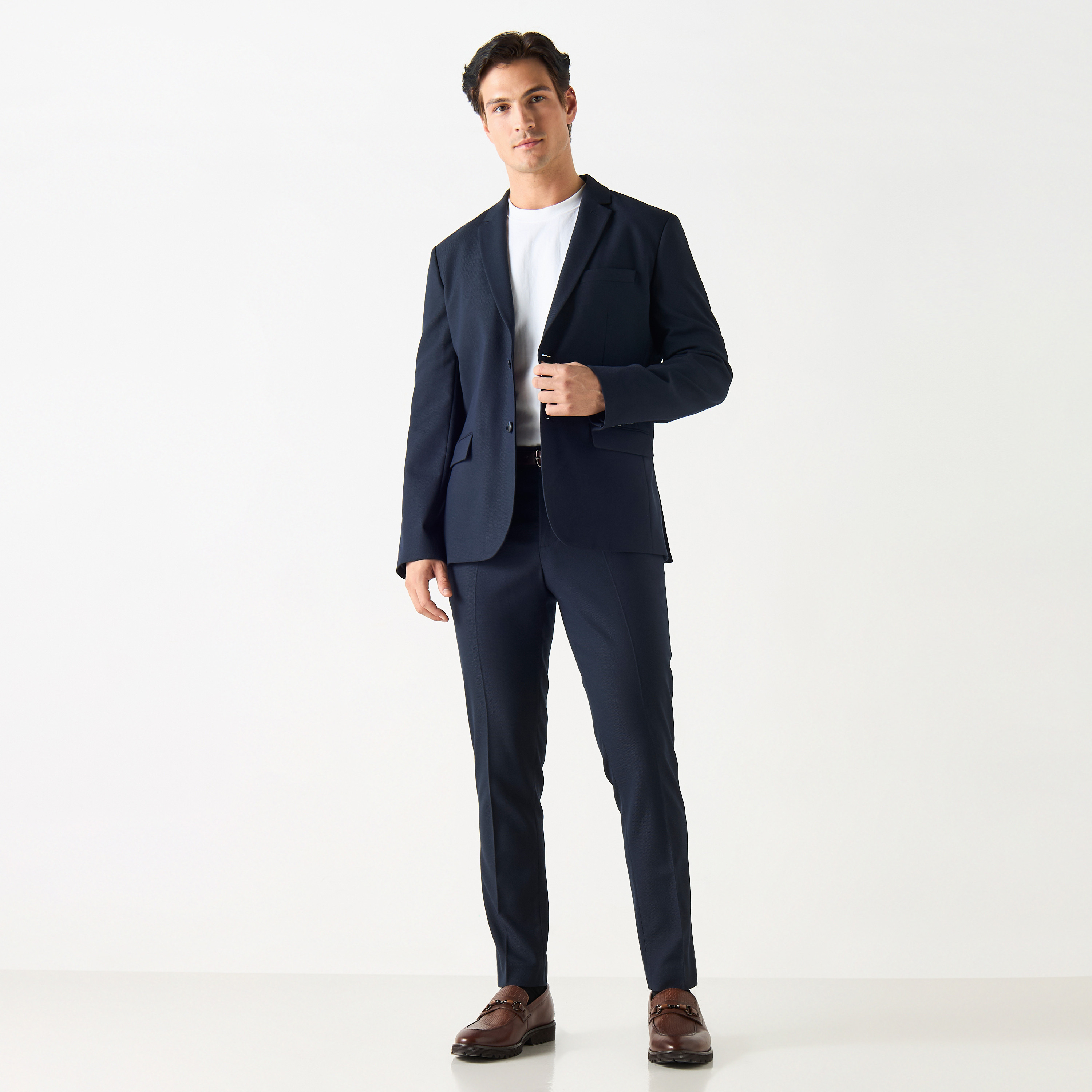 Textured Blazer with Notched Lapel and Long Sleeves-men-clothing-jacketsandblazers-blazers-image-6