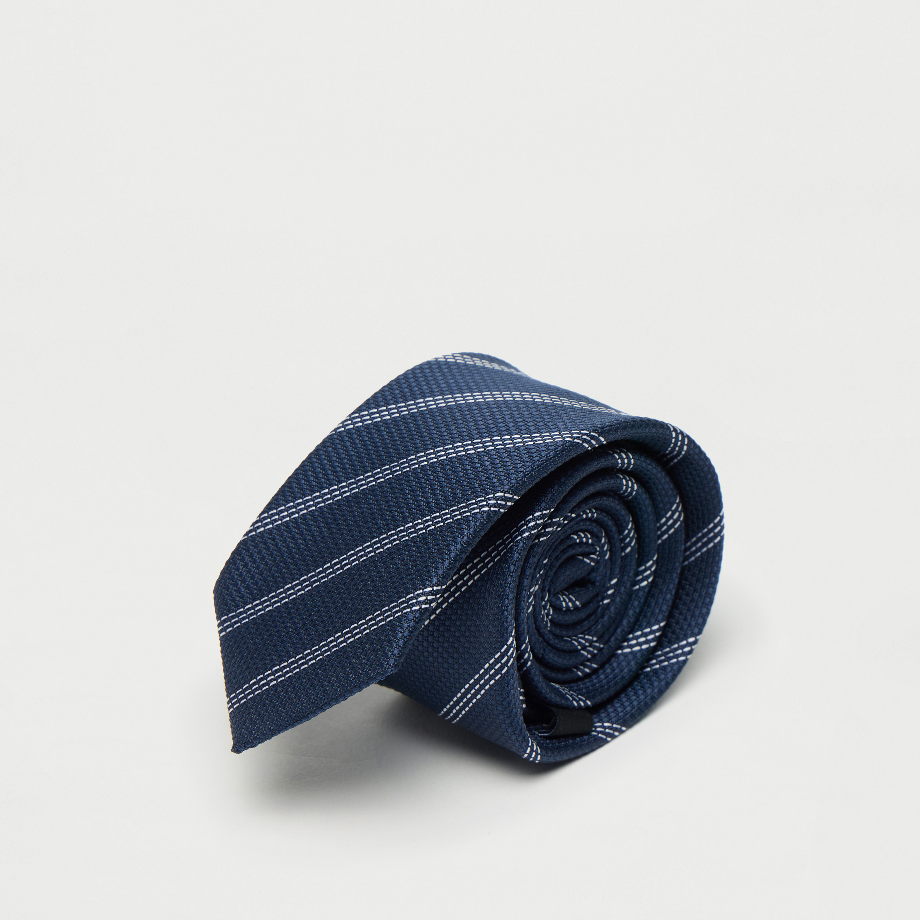 Textured Formal Tie with Keeper Loop-men-tiesandcufflinks-pocketsquares-image-8
