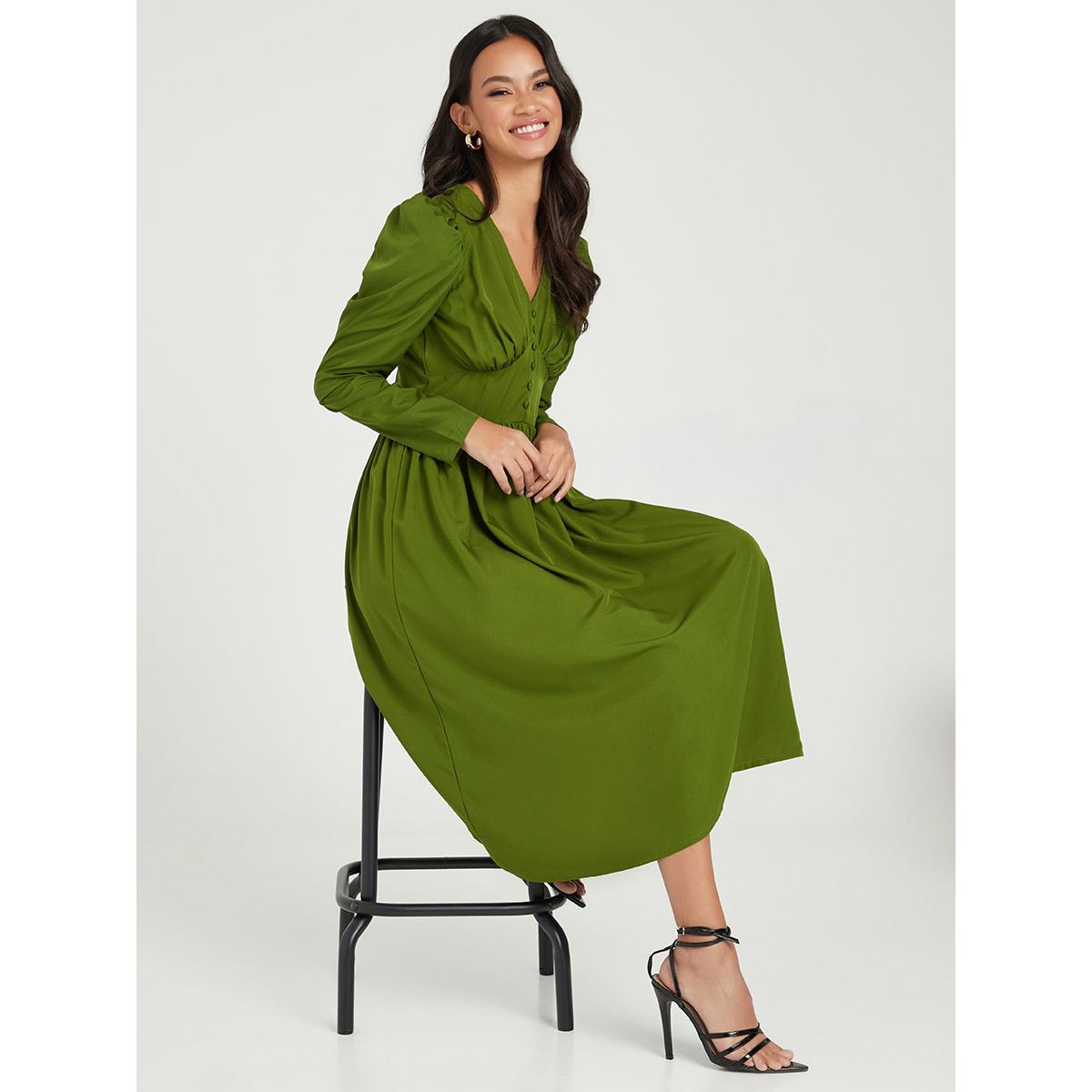 فستان ميدي باكمام طويلة-women-clothing-dresses-image-4