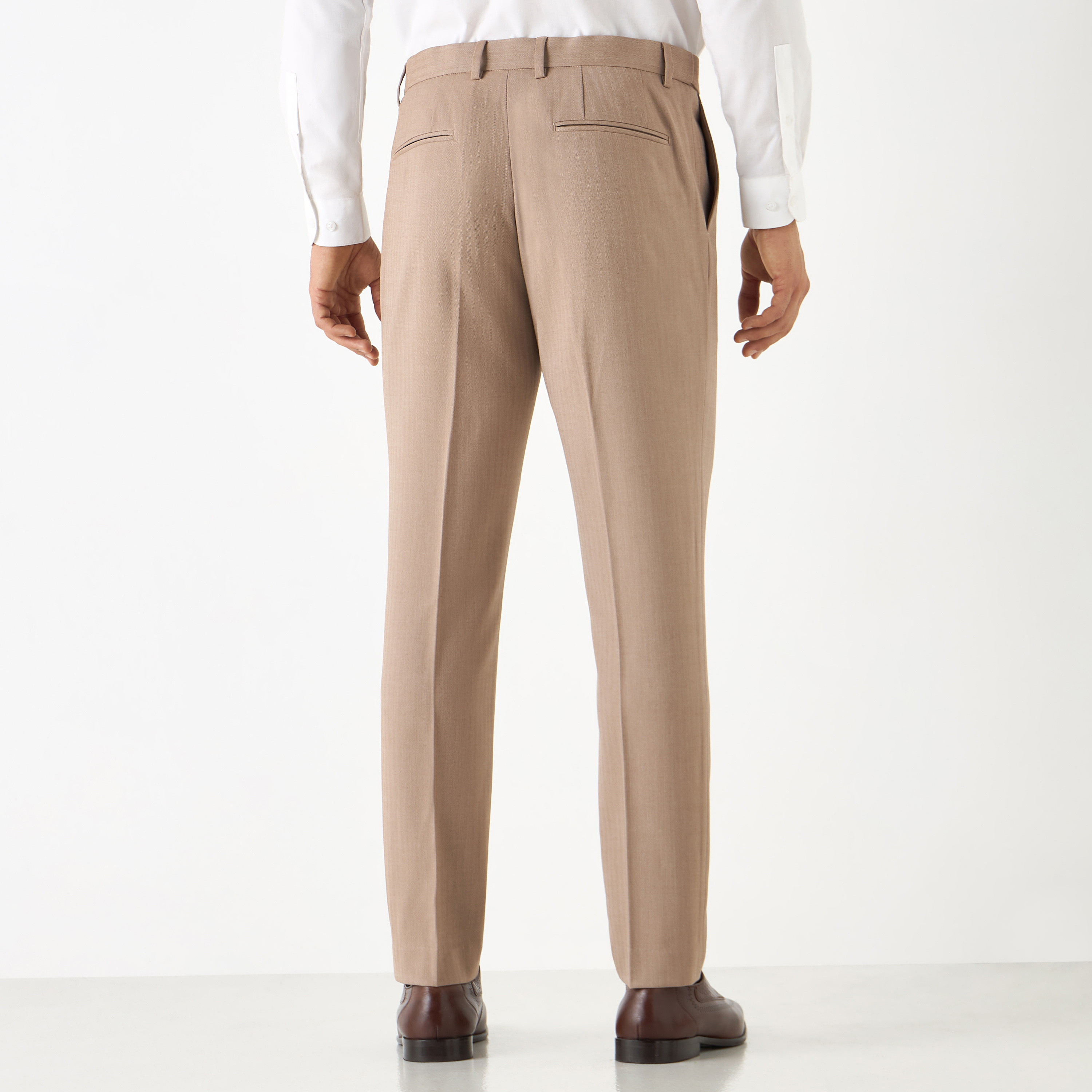 Slim Fit Formal Trousers with Pockets-men-clothing-bottoms-trousersandchinos-trousers-image-7