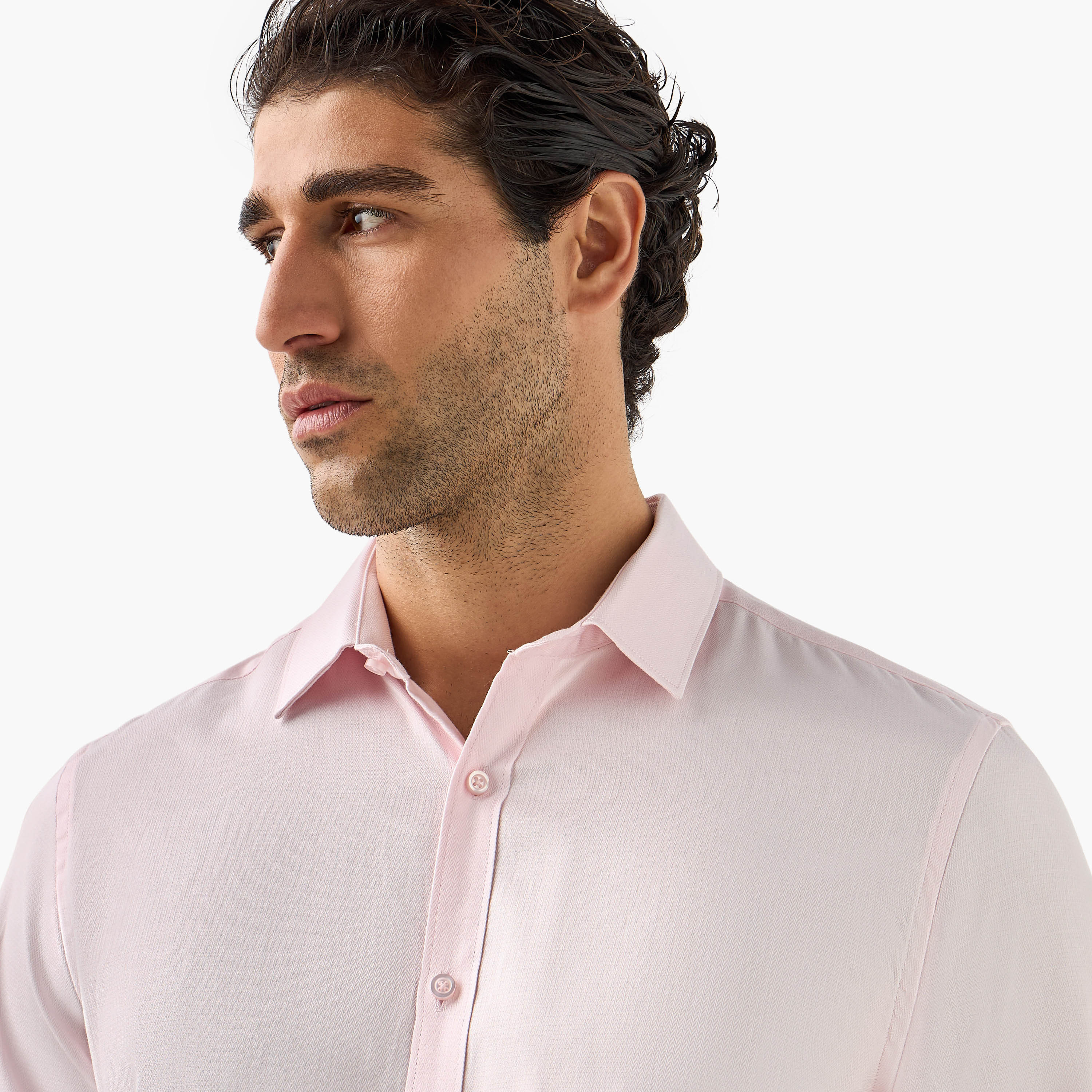 Regular Fit Shirt with Collar and Long Sleeves-men-clothing-shirts-image-11