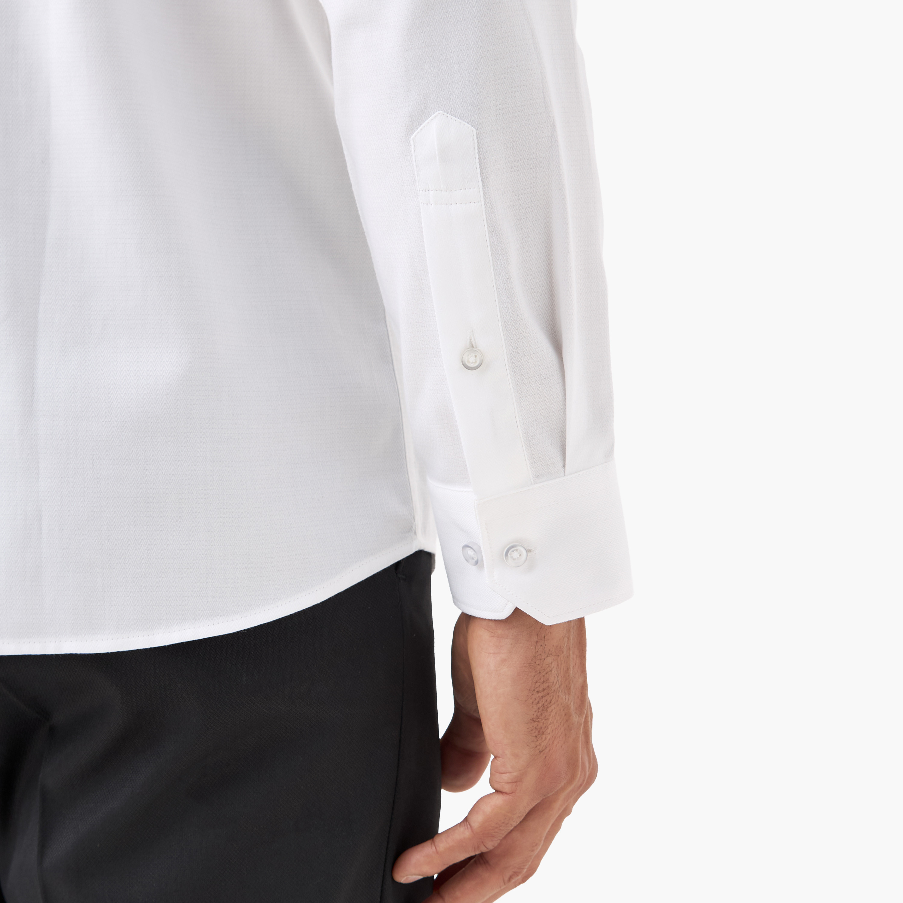 Regular Fit Shirt with Collar and Long Sleeves-men-clothing-shirts-image-5