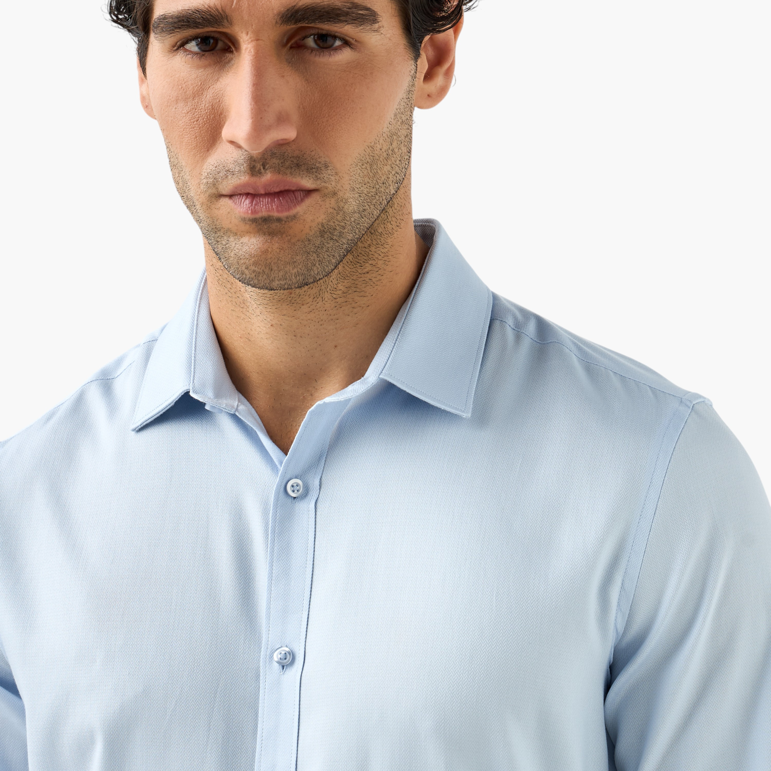 Regular Fit Shirt with Collar and Long Sleeves-men-clothing-shirts-image-16