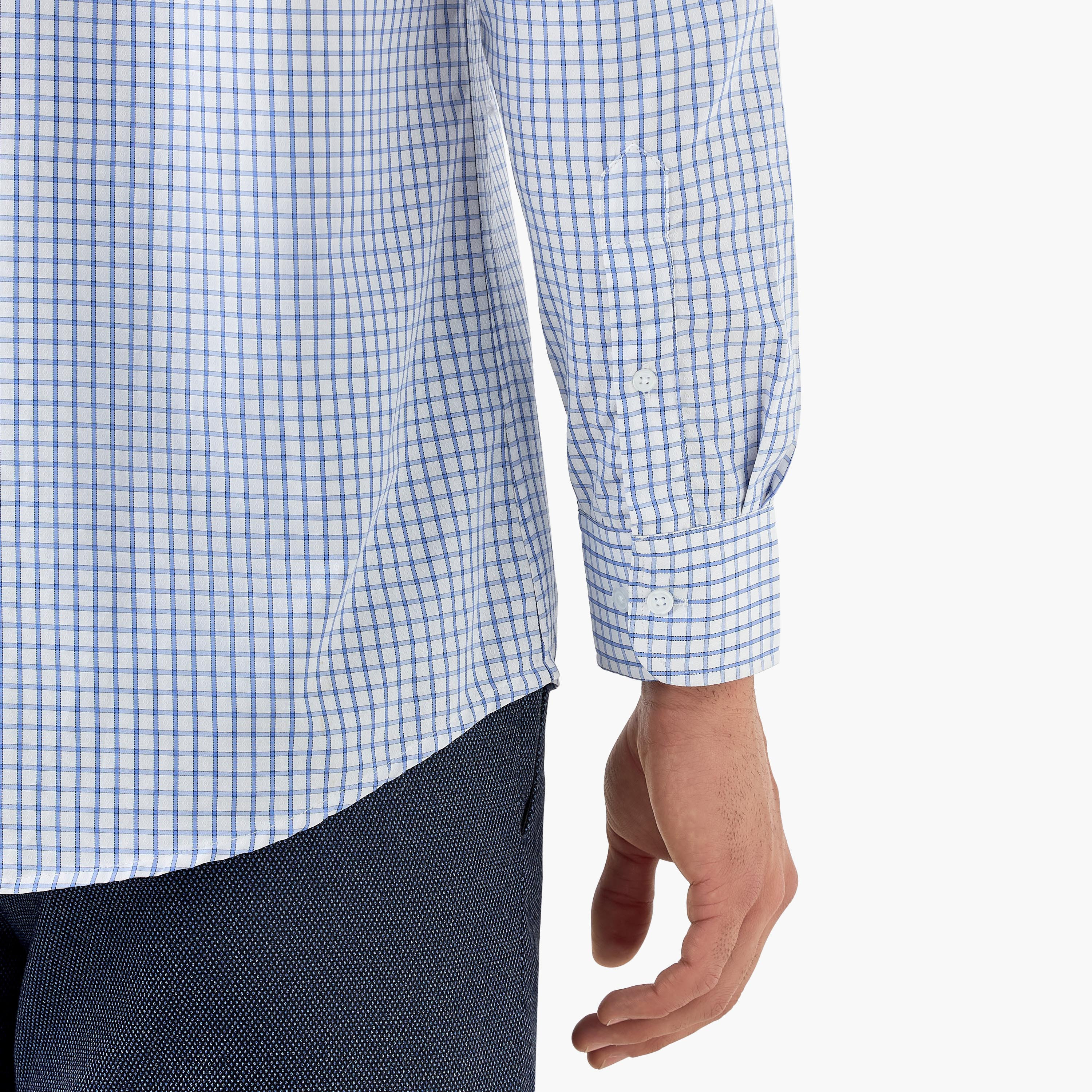 Regular Fit Checked Shirt with Collar and Long Sleeves-men-clothing-shirts-image-5