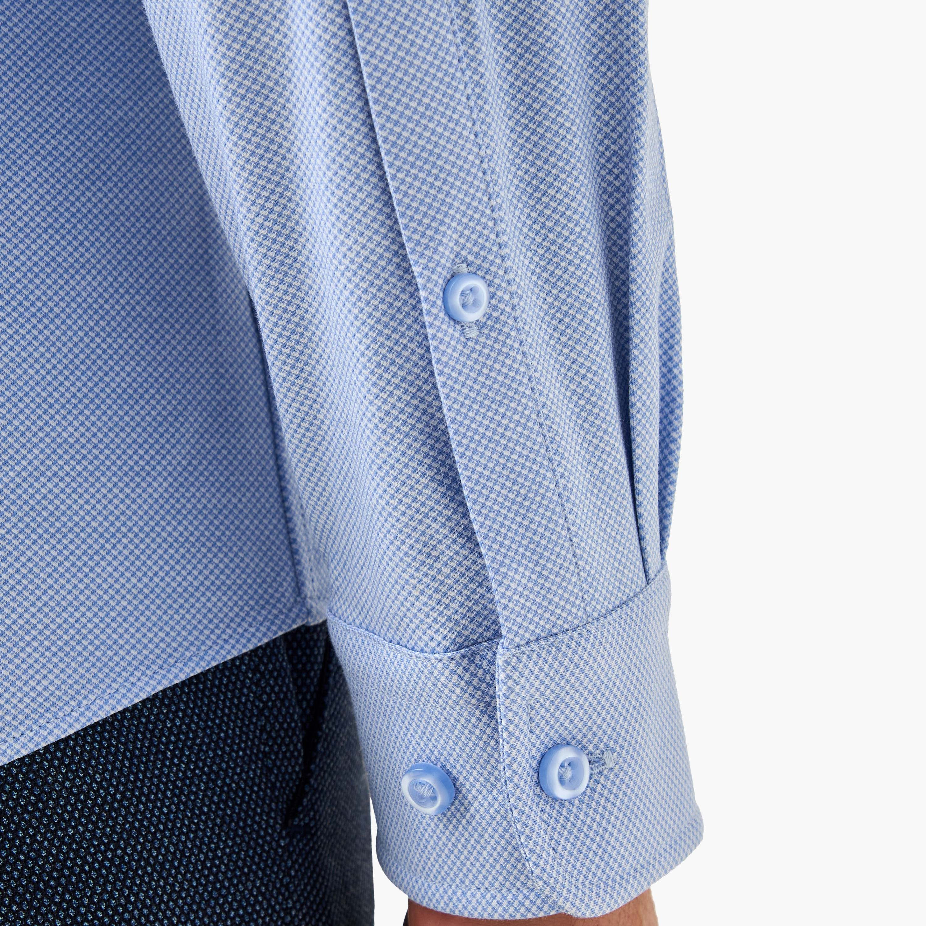 Slim Fit Textured Shirt with Long Sleeves-men-clothing-shirts-image-5