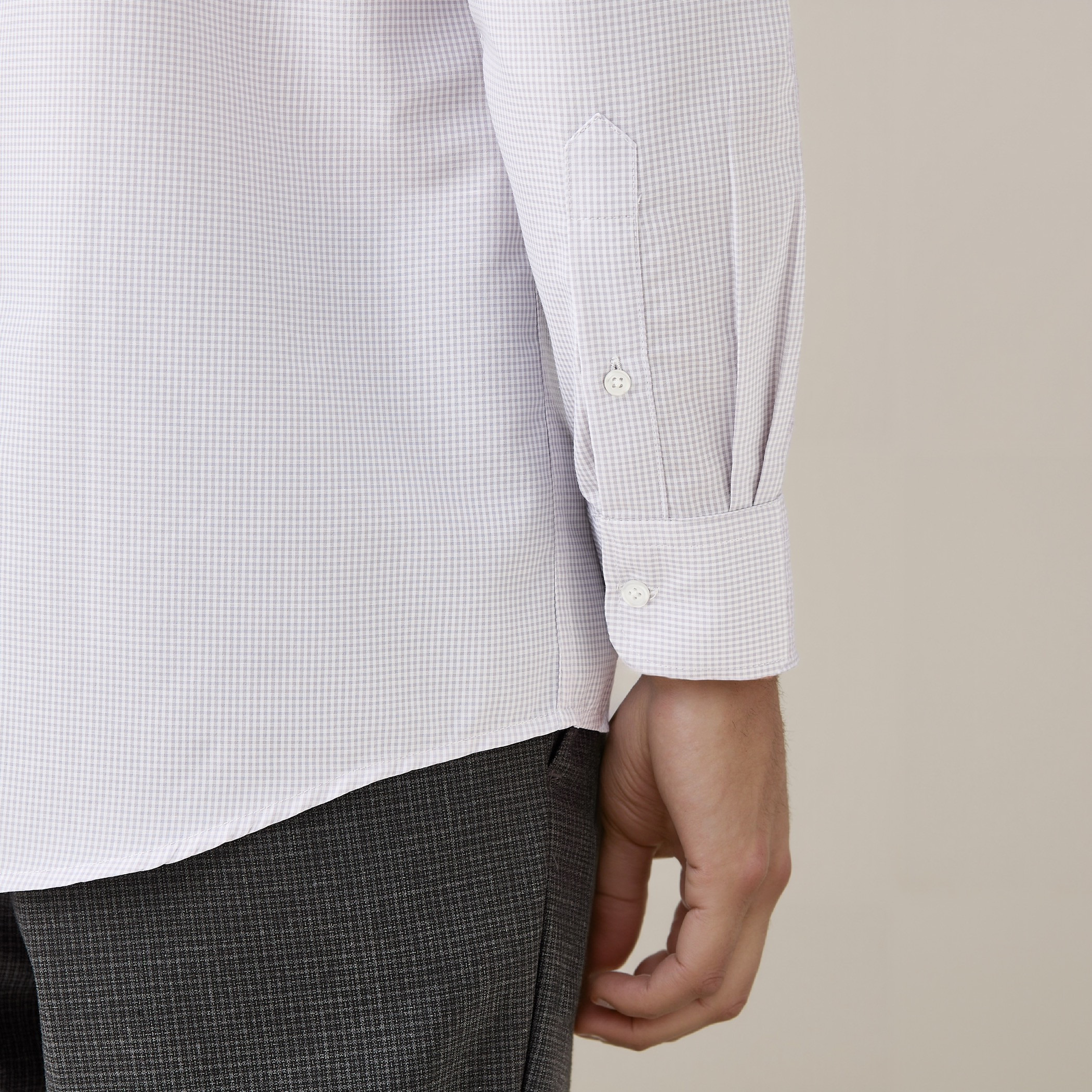 Regular Fit Checked Collared Shirt with Chest Pocket-men-clothing-shirts-image-5