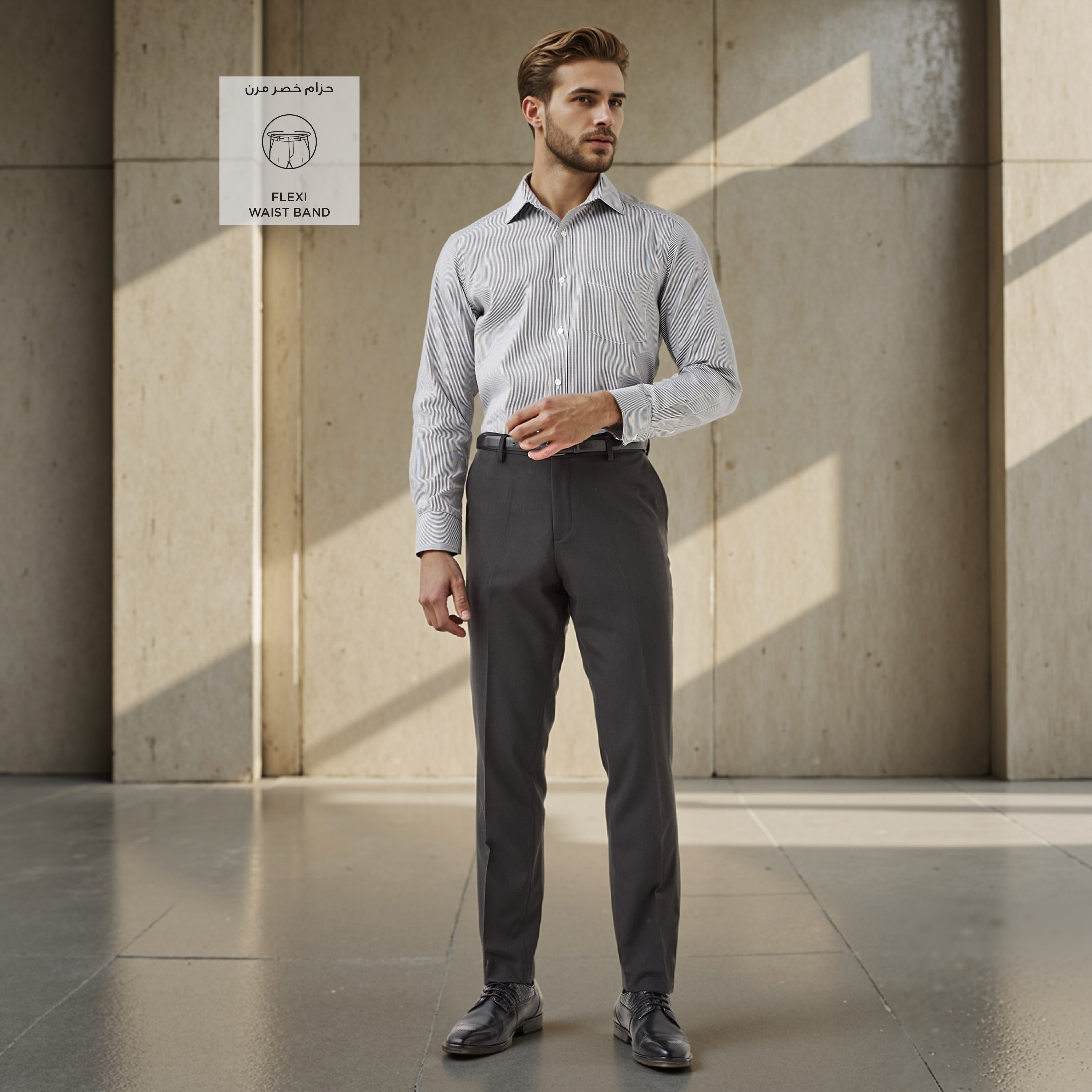 Textured Formal Trousers with Pockets-men-clothing-bottoms-trousersandchinos-trousers-image-2