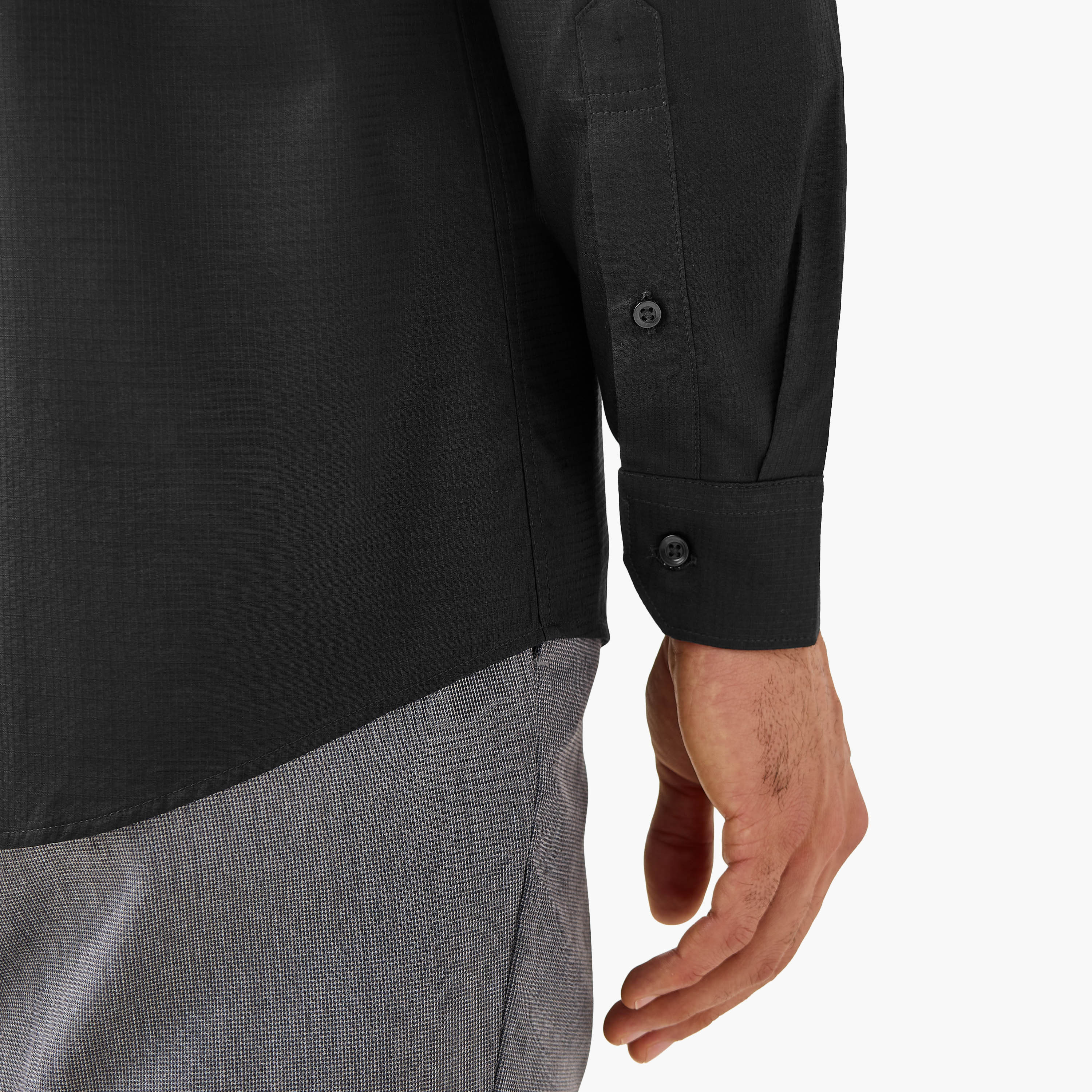 Regular Fit Textured Shirt with Long Sleeves-men-clothing-shirts-image-5
