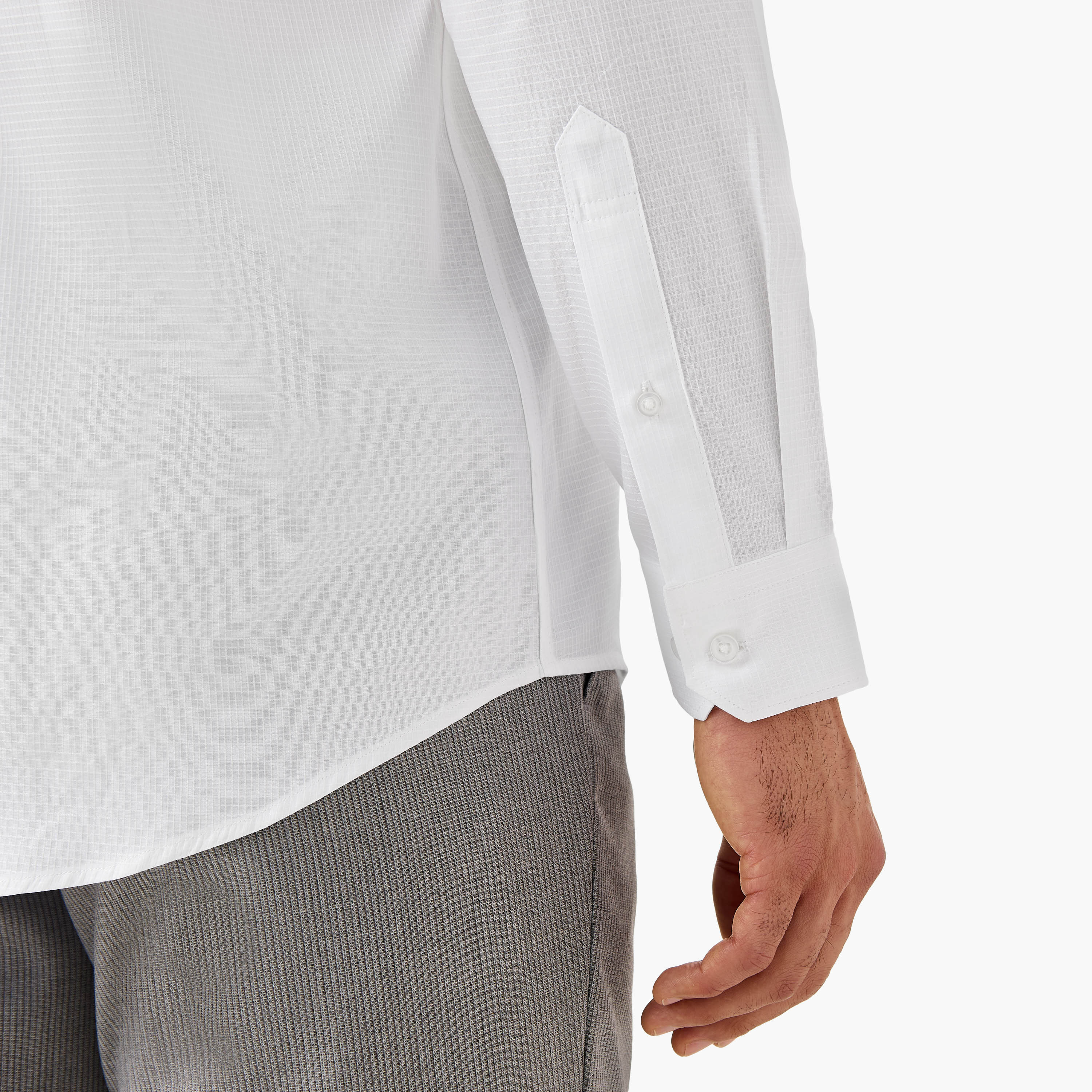 Regular Fit Textured Shirt with Long Sleeves-men-clothing-shirts-image-5