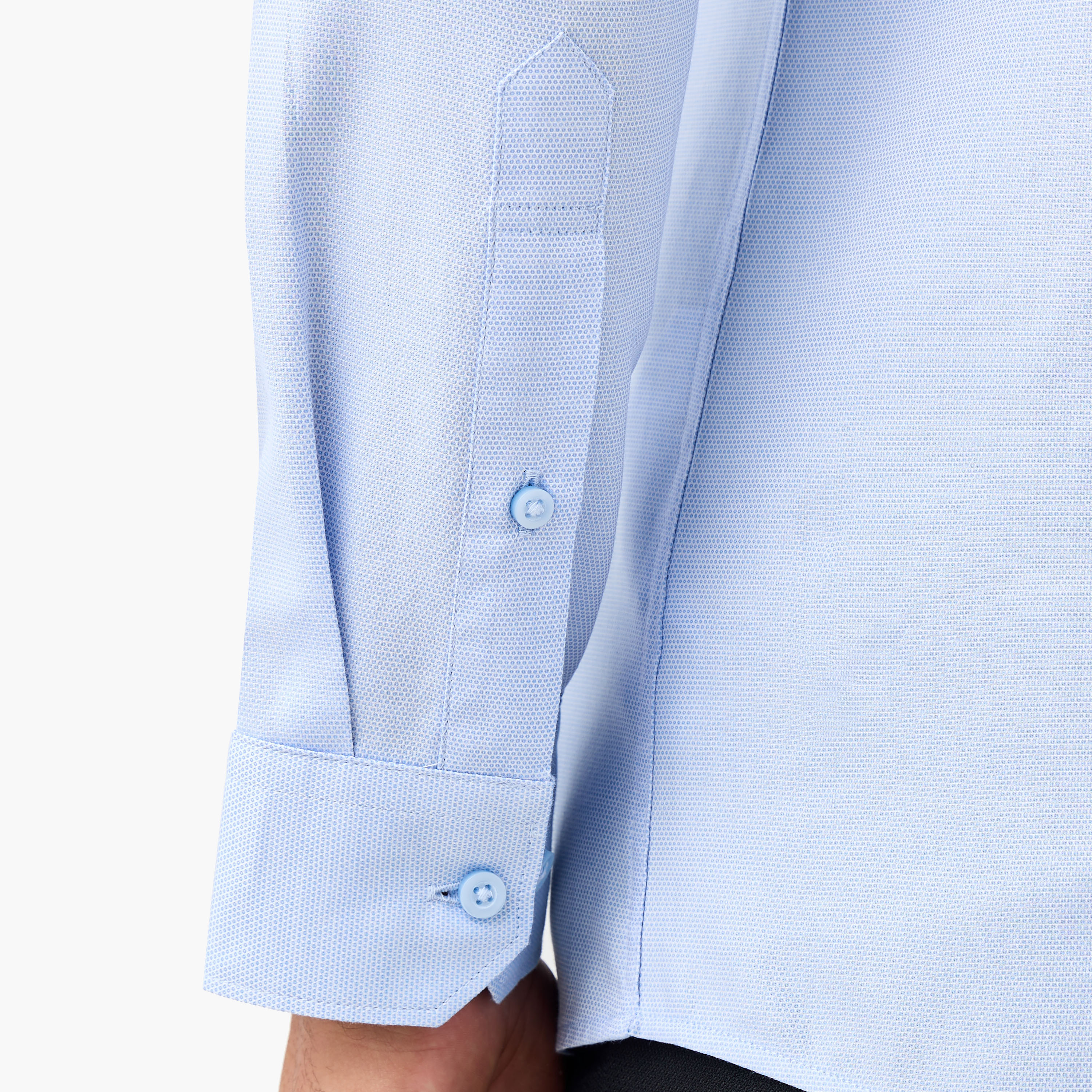 قميص بارز الملمس بقصّة عادية وياقة عادية-men-clothing-shirts-image-5