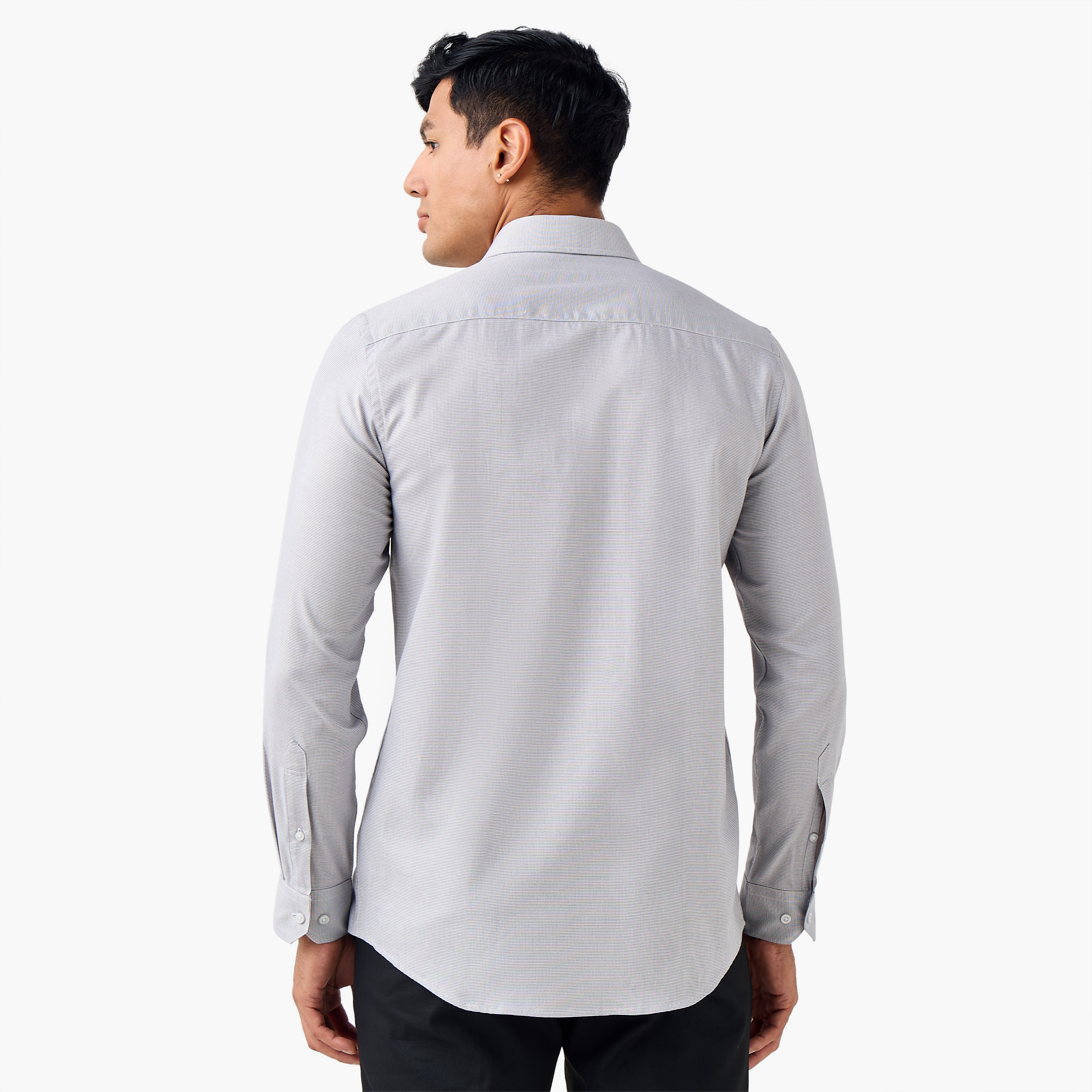 قميص بارز الملمس بقصّة عادية وياقة عادية-men-clothing-shirts-image-3