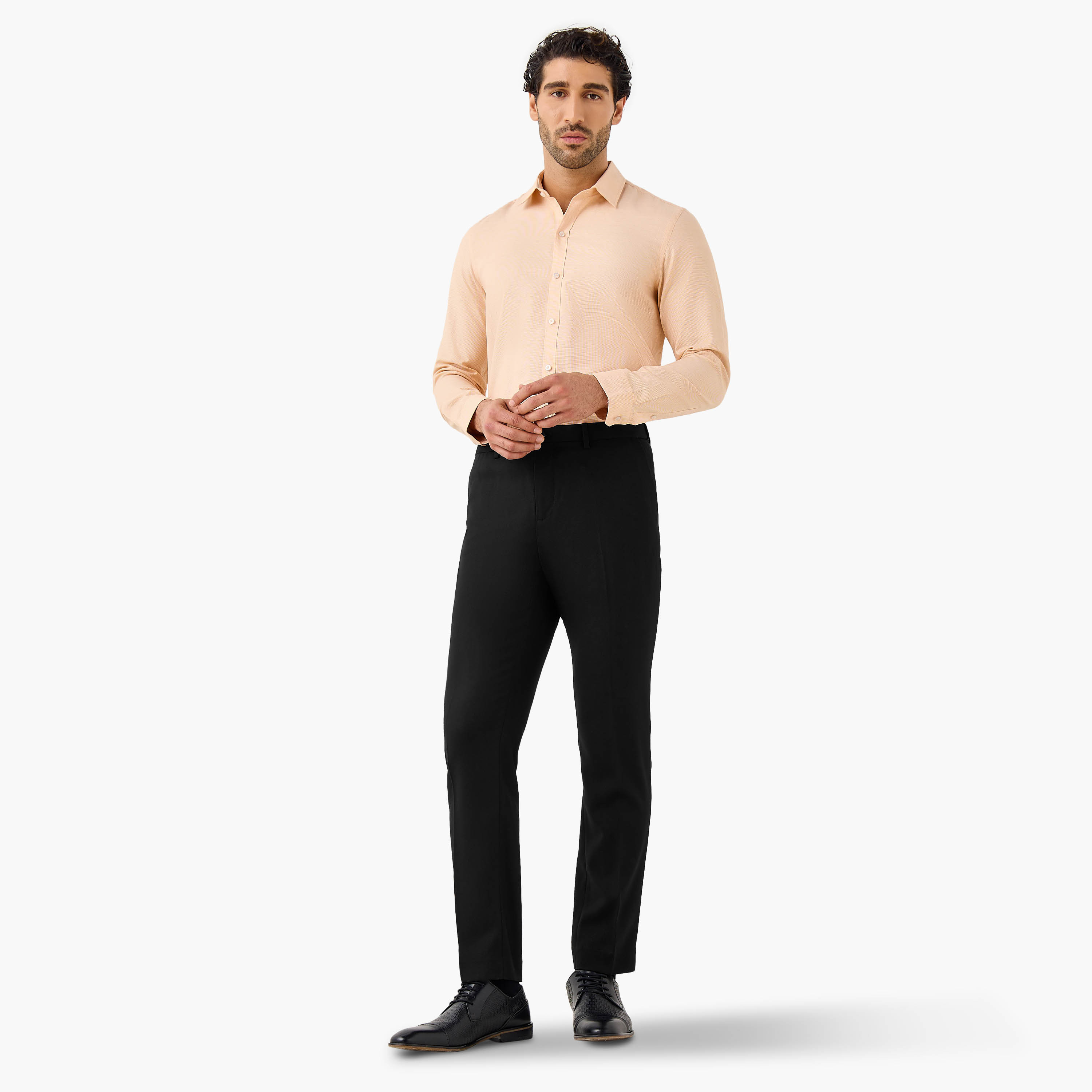Regular Fit Textured Collared Shirt-men-clothing-shirts-image-2