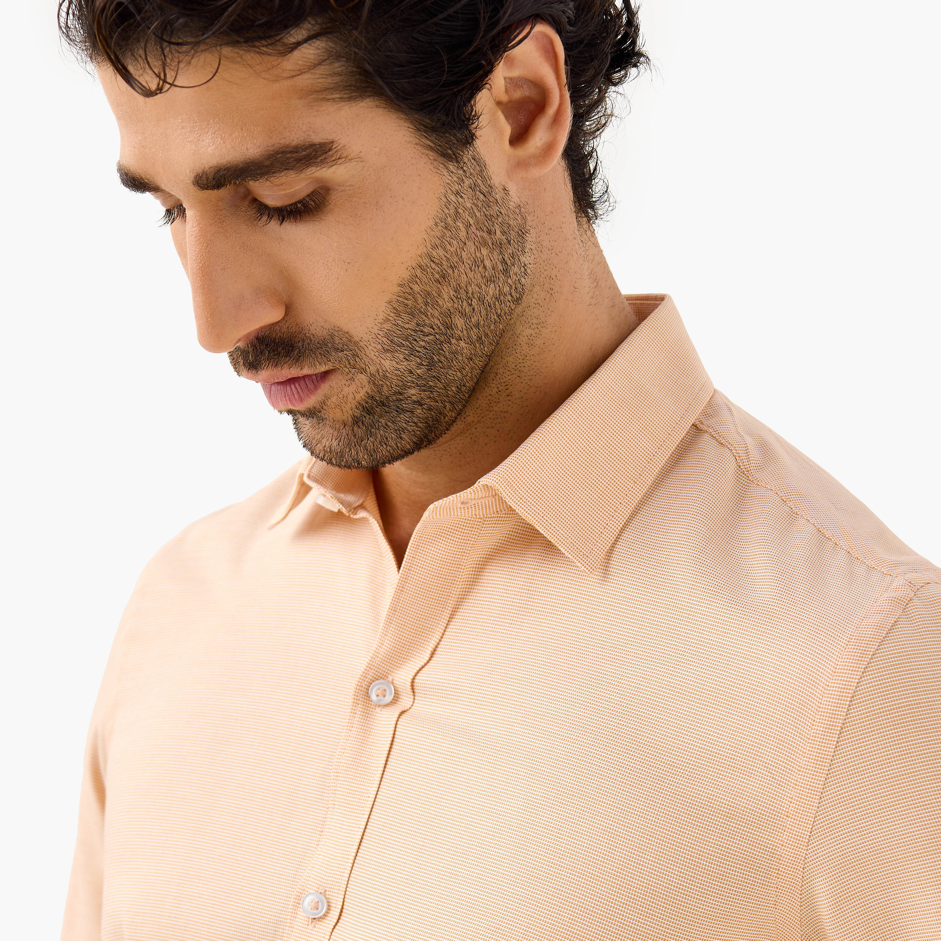 Regular Fit Textured Collared Shirt-men-clothing-shirts-image-4