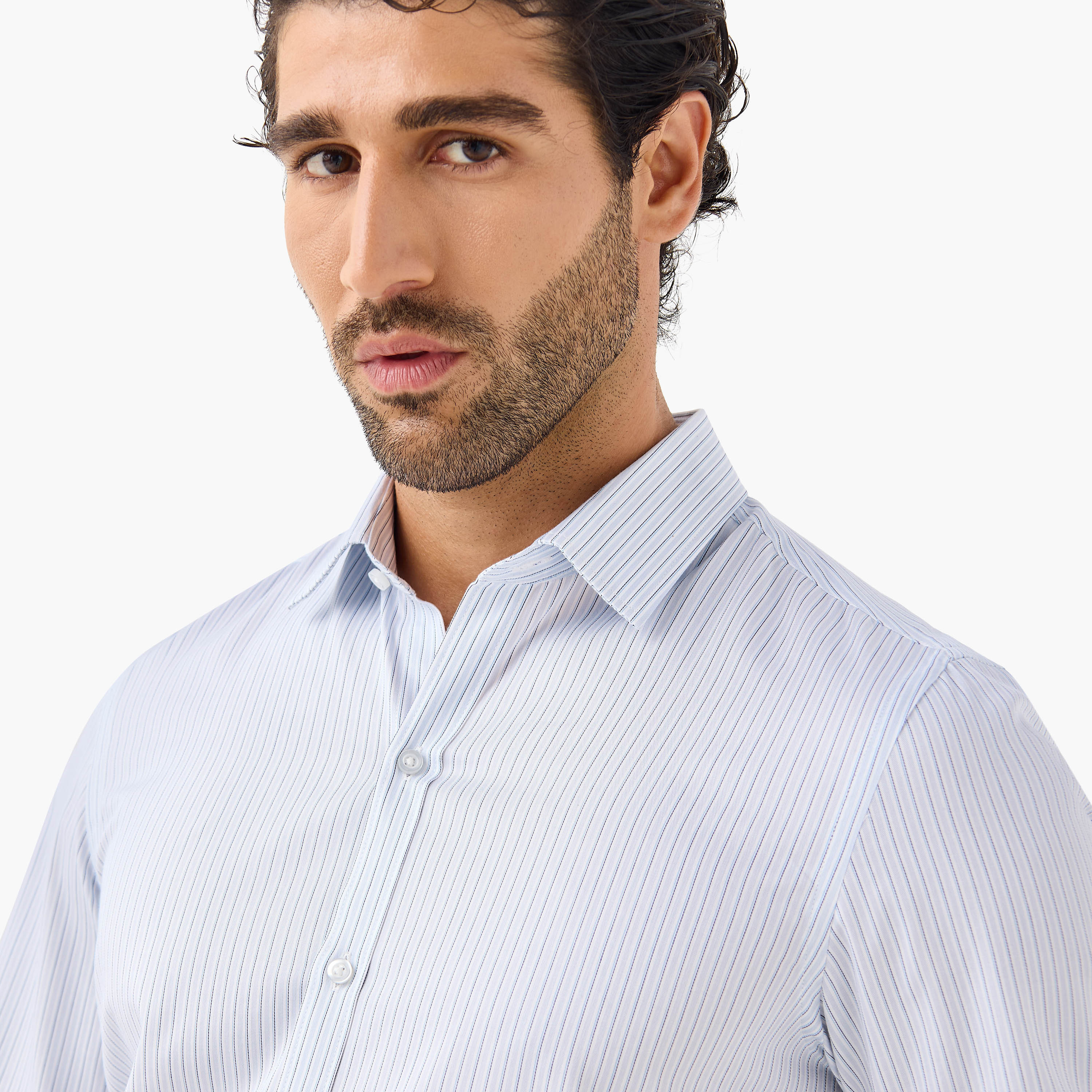 قميص رسمي مقلم بقصّة عادية-men-clothing-shirts-image-4