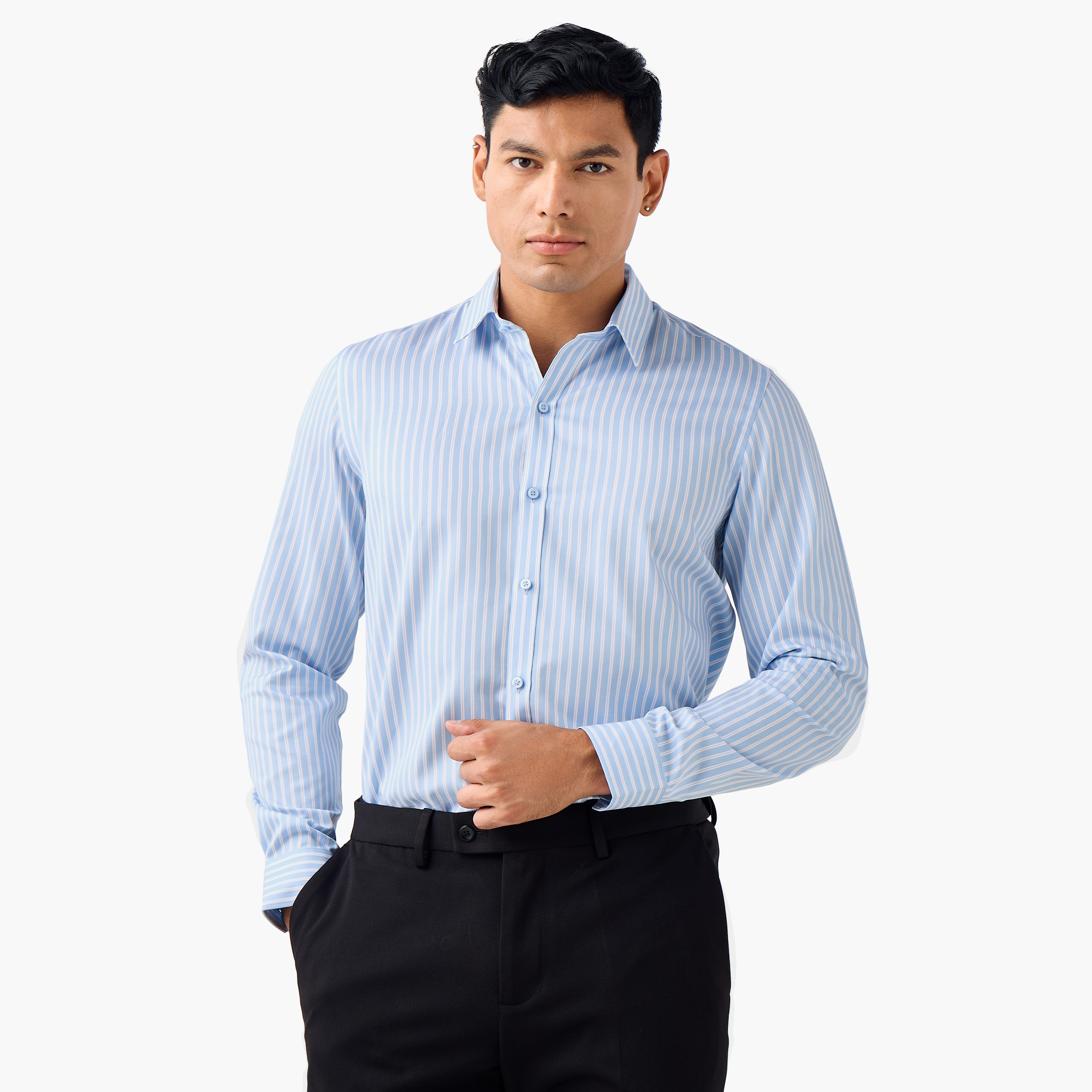 Striped Regular Fit Formal Shirt-men-clothing-shirts-image-1