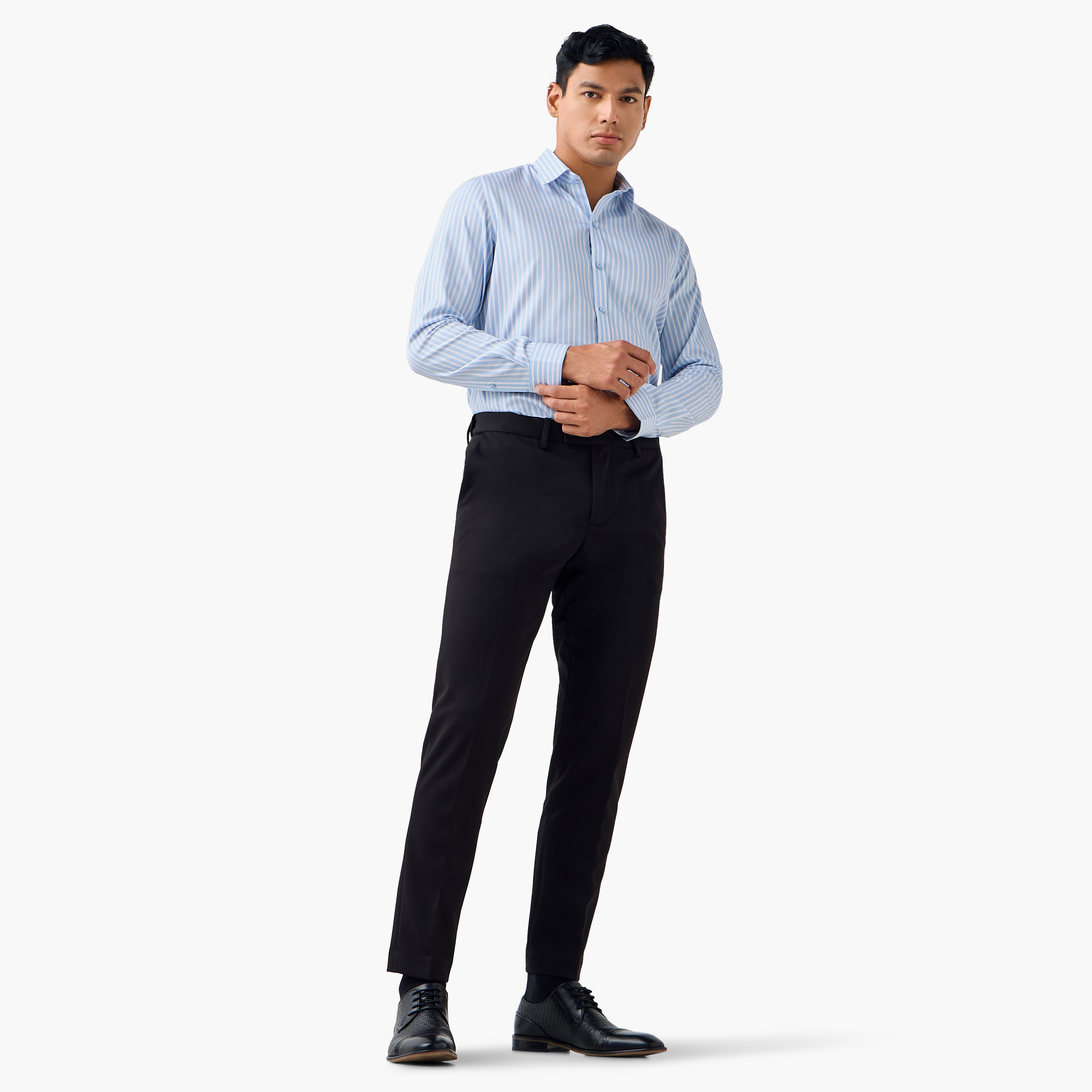 Striped Regular Fit Formal Shirt-men-clothing-shirts-image-2