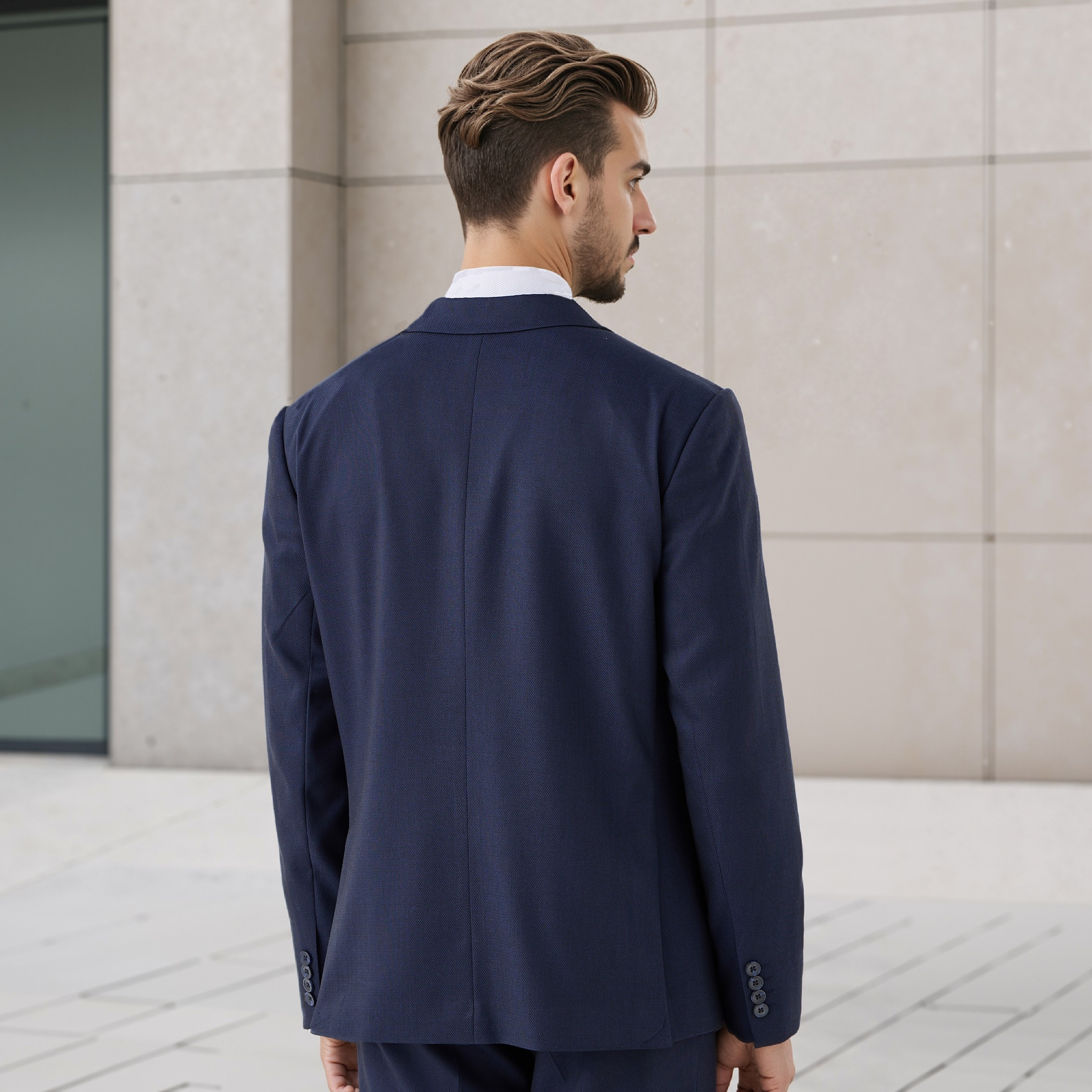 Textured Notch Lapel Blazer with Pockets-men-winterwear-jacketsandblazers-image-3