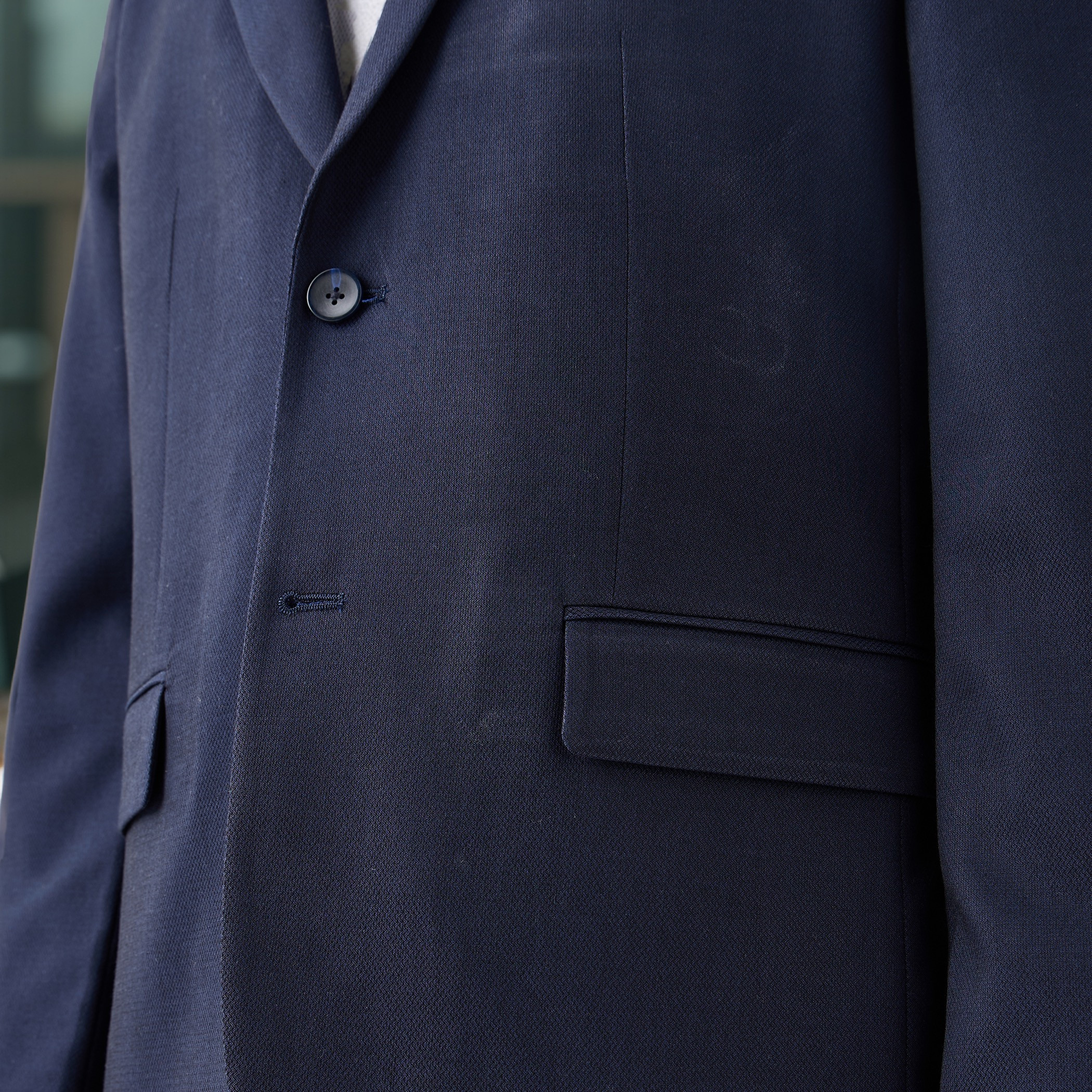 Textured Notch Lapel Blazer with Pockets-men-winterwear-jacketsandblazers-image-5