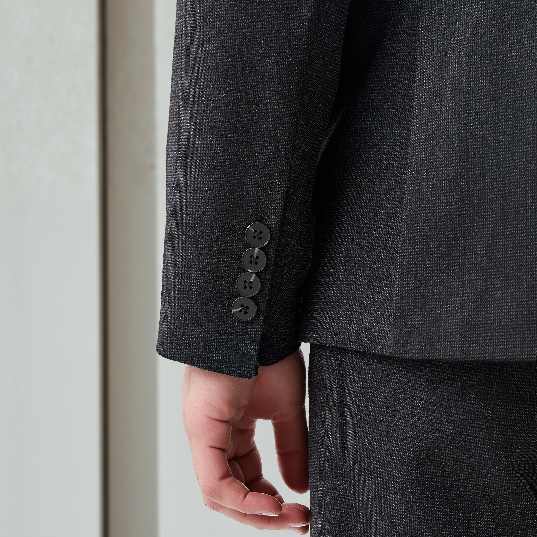 Textured Notch Lapel Blazer with Pockets-men-winterwear-jacketsandblazers-image-6
