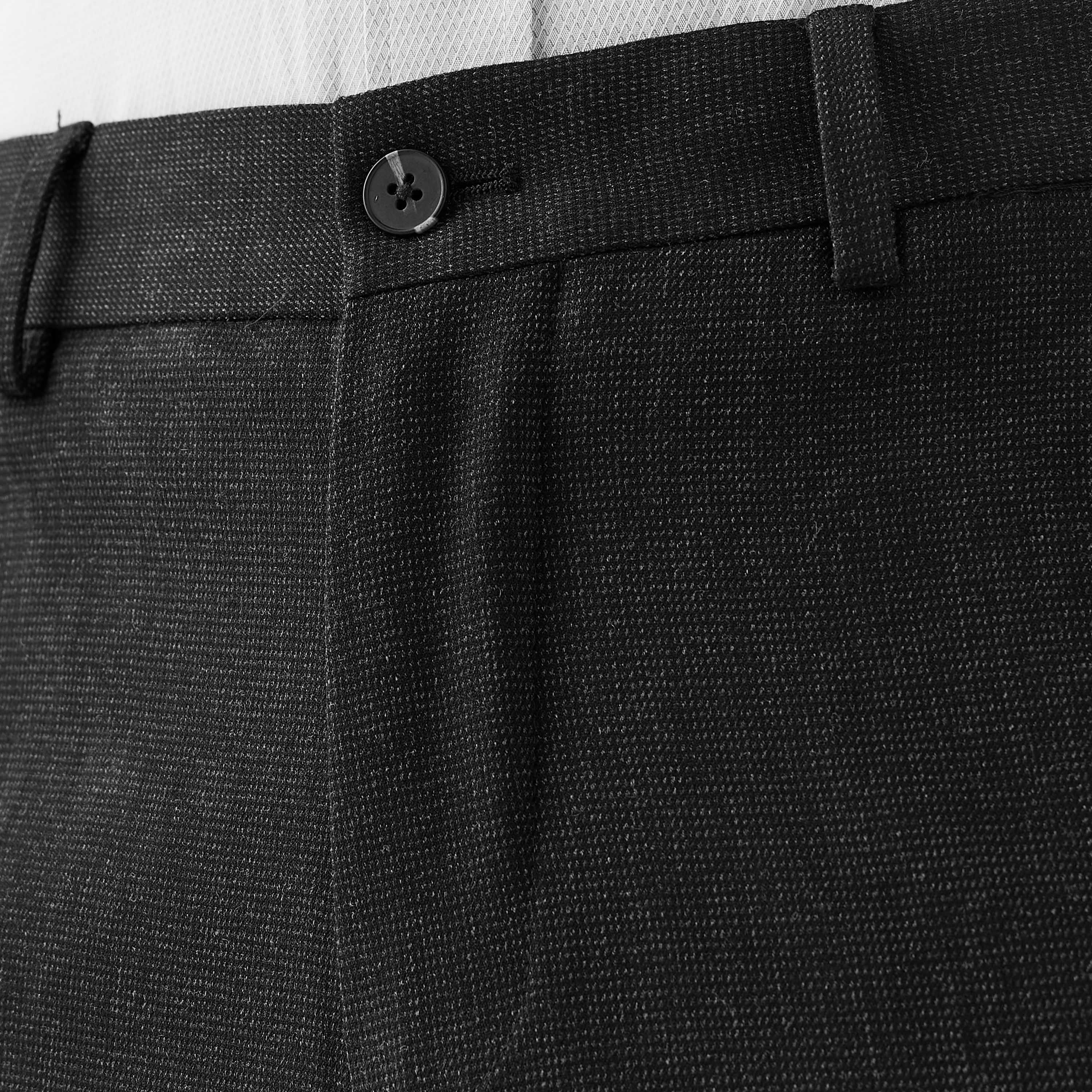 Slim Fit Flexi Waist Formal Trousers with Pockets-men-clothing-bottoms-trousersandchinos-trousers-image-5