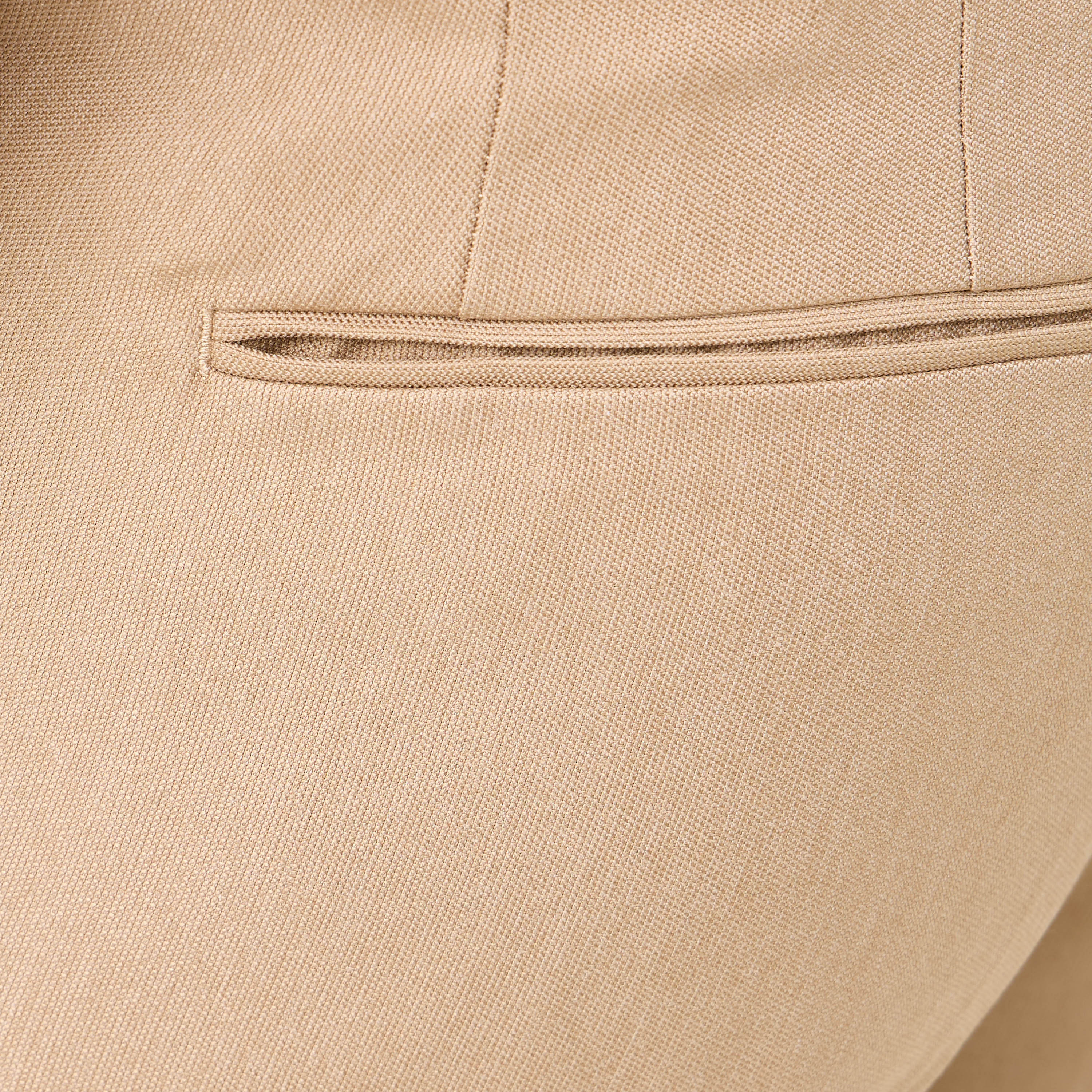 Slim Fit Flexi Waist Formal Trousers with Pockets-men-clothing-bottoms-trousersandchinos-trousers-image-5