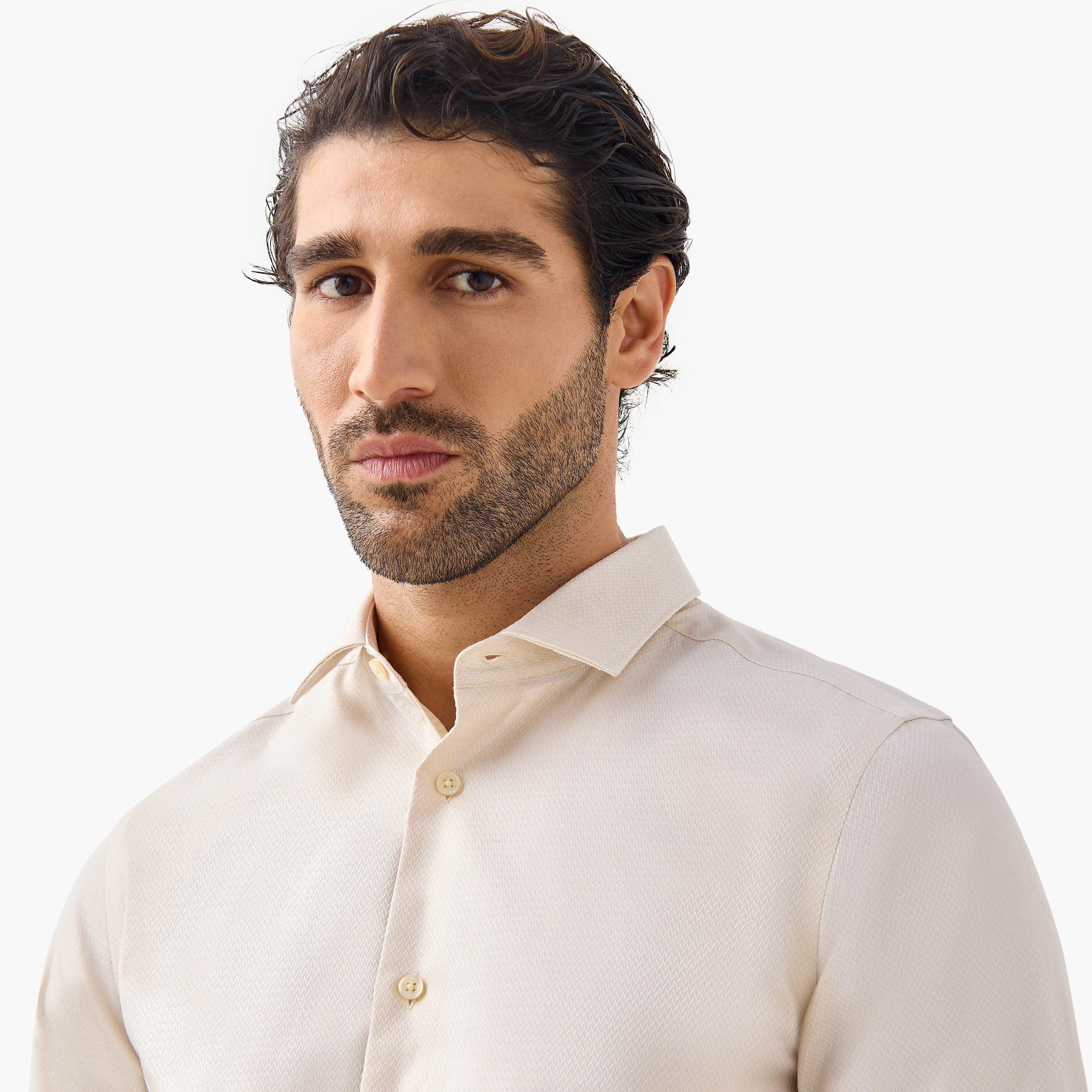 قميص بارز الملمس بقصّة عادية وأكمام طويلة-men-clothing-shirts-image-4