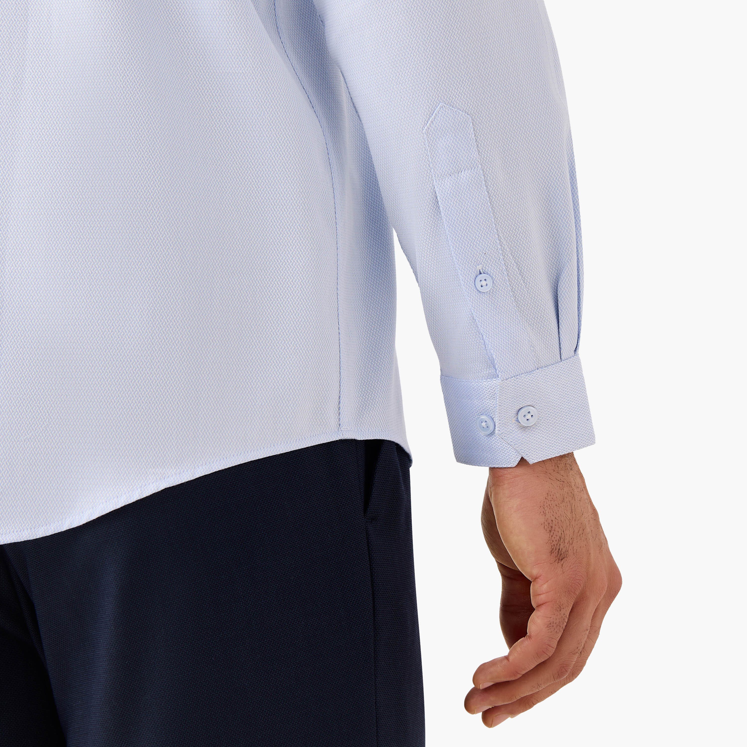 Regular Fit Textured Shirt with Long Sleeves-men-clothing-shirts-image-5