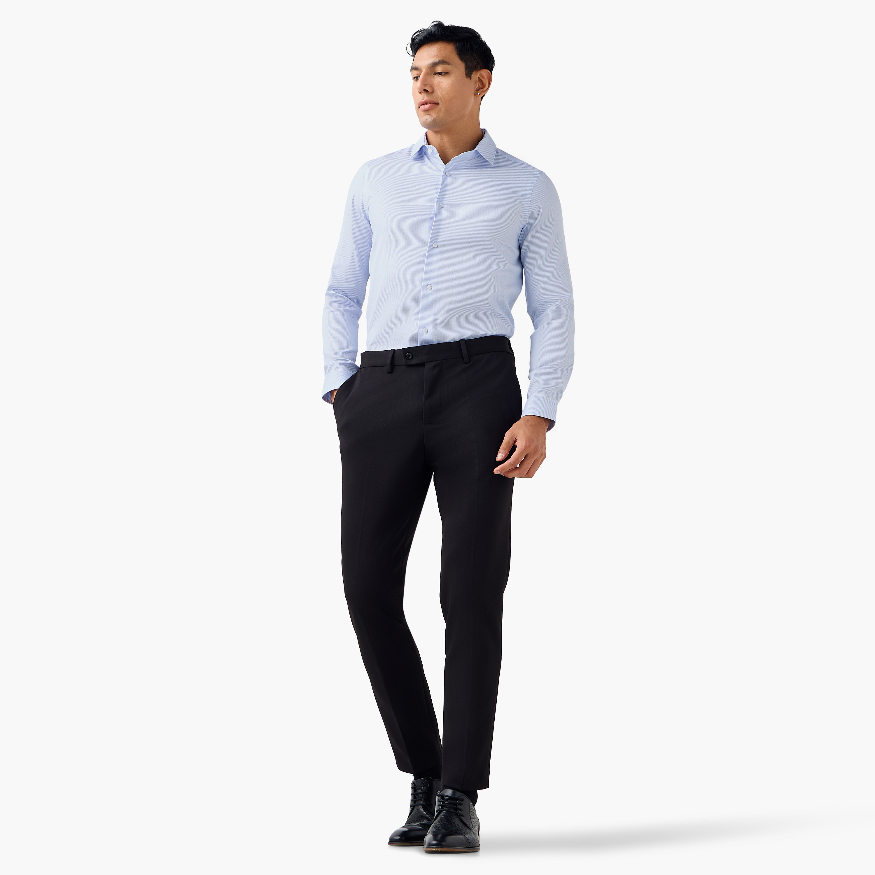 Slim Fit Striped Collared Shirt-men-clothing-shirts-image-2