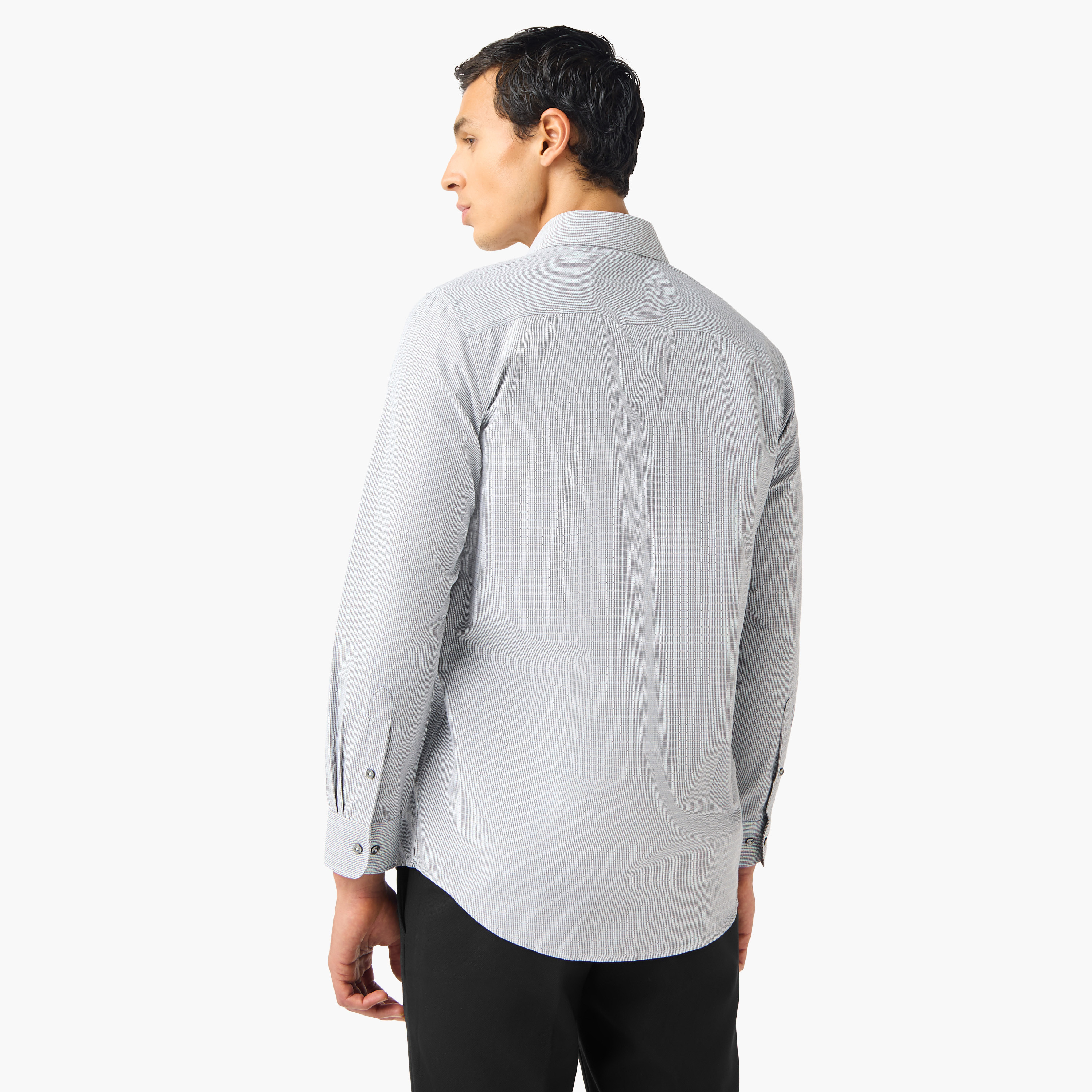 قميص كاروهات بياقة وقصّة عادية-men-clothing-shirts-image-3