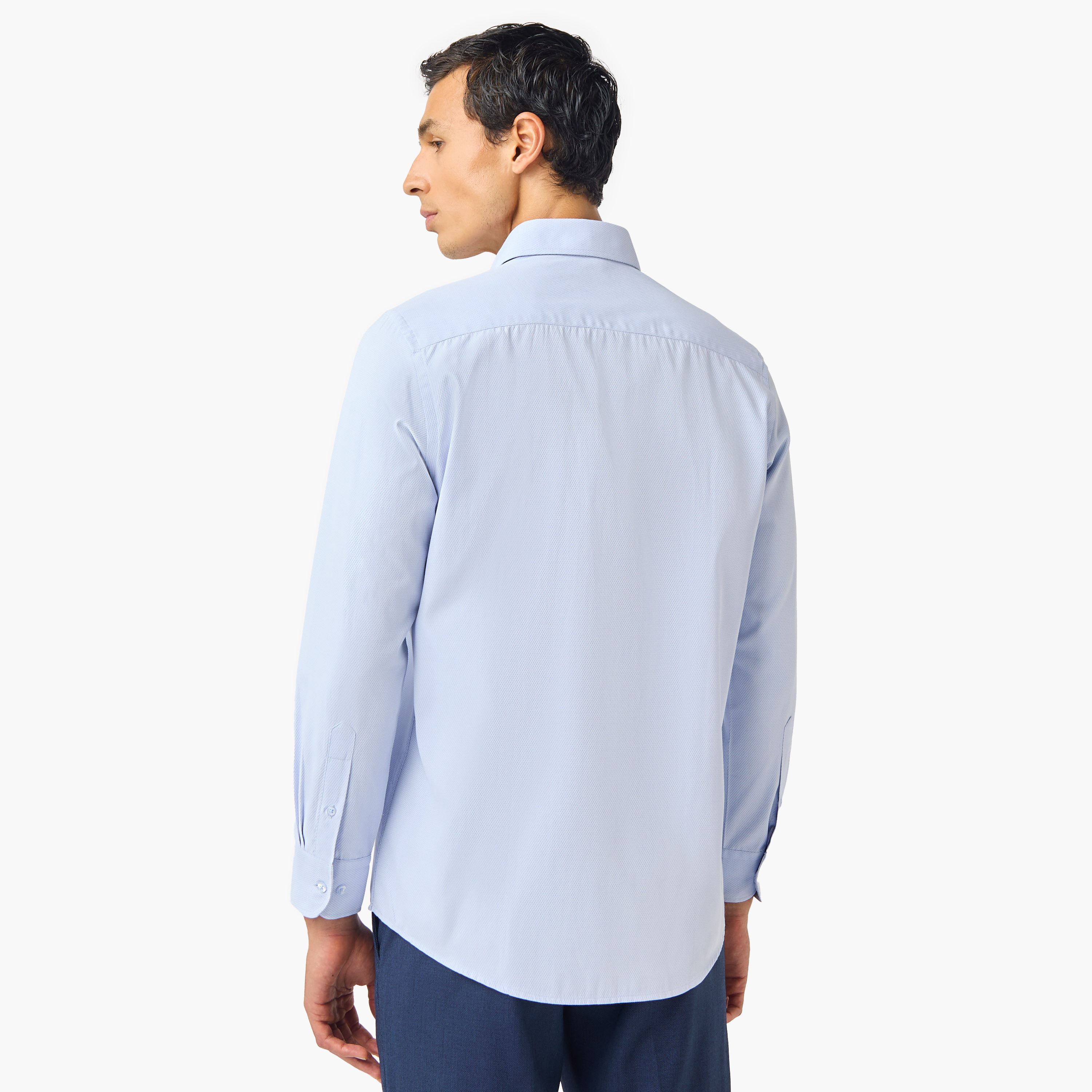 Regular Fit Collared Dobby Shirt-men-clothing-shirts-image-2