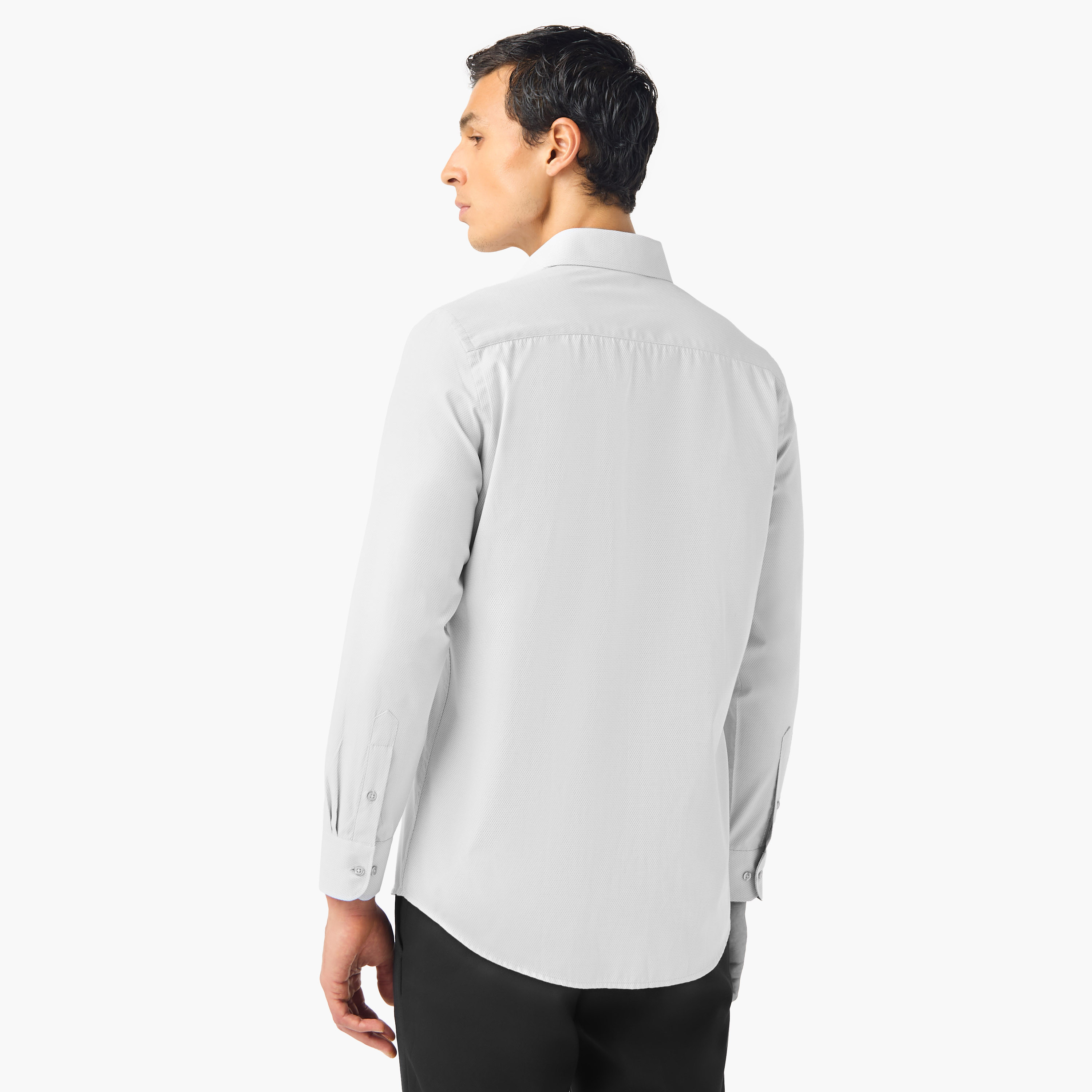 قميص دوبي بياقة وقصة عادية-men-clothing-shirts-image-2