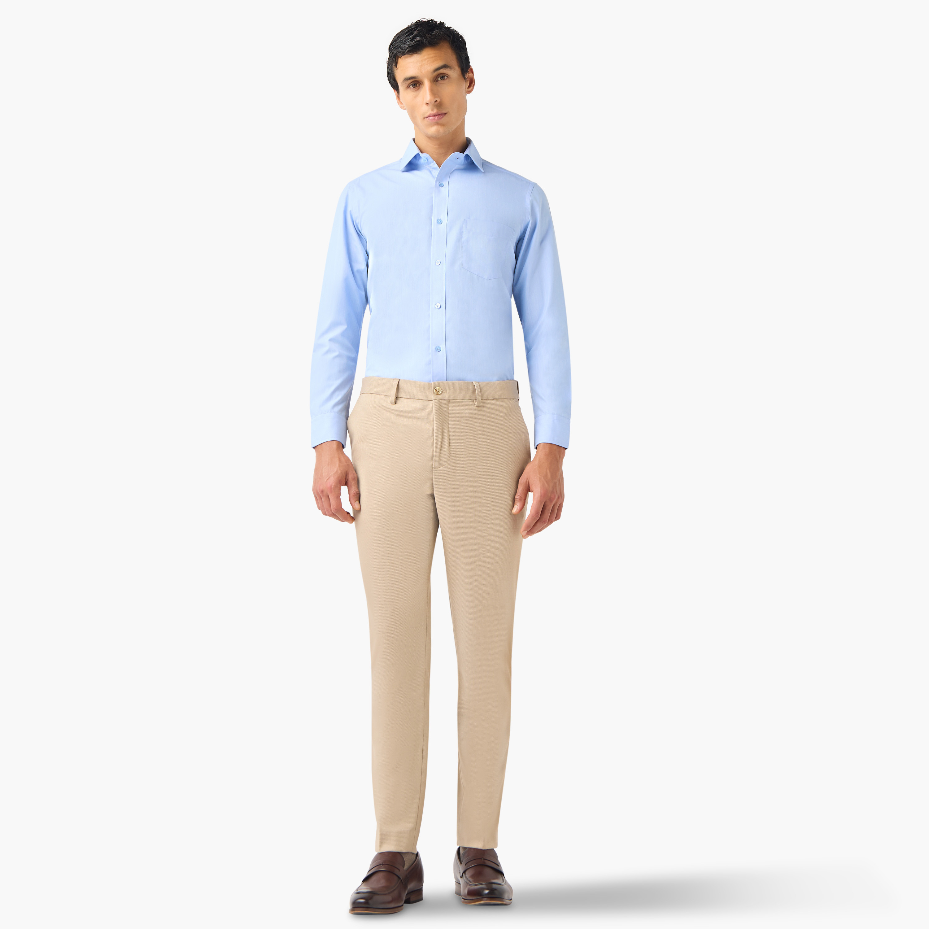 قميص بقصة عادية وياقة-men-clothing-shirts-image-2