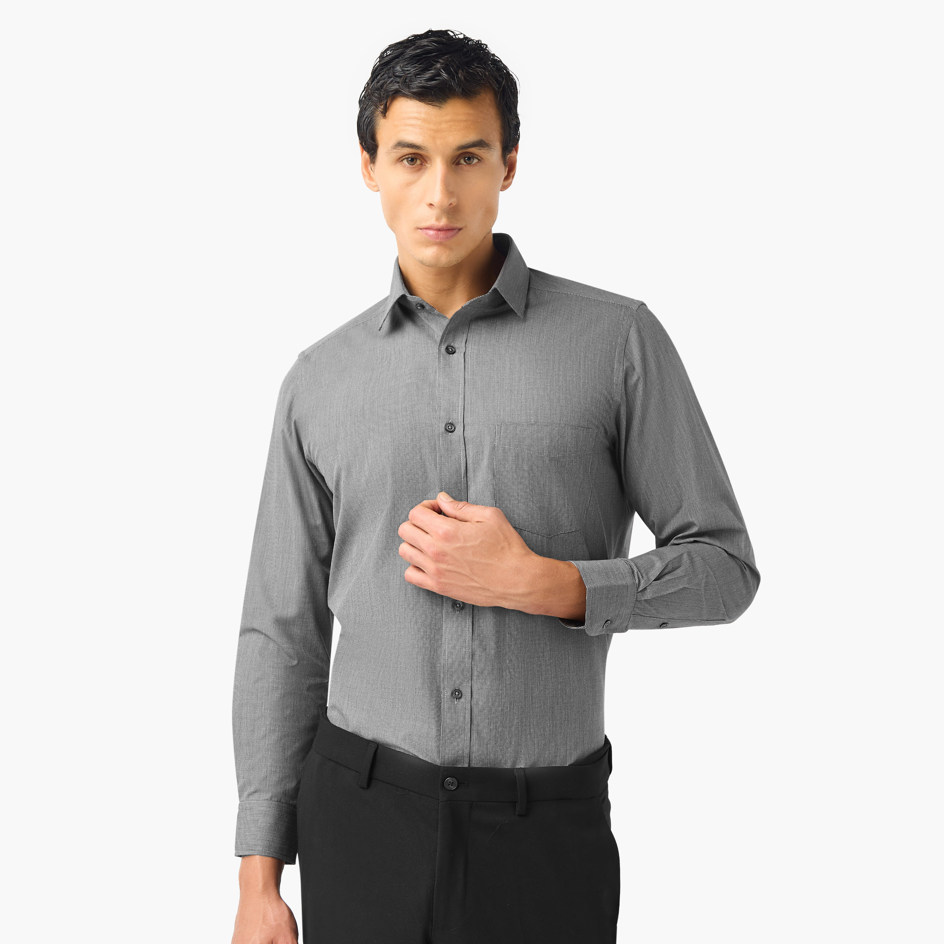 Regular Fit Printed Collared Shirt-men-clothing-shirts-image-1