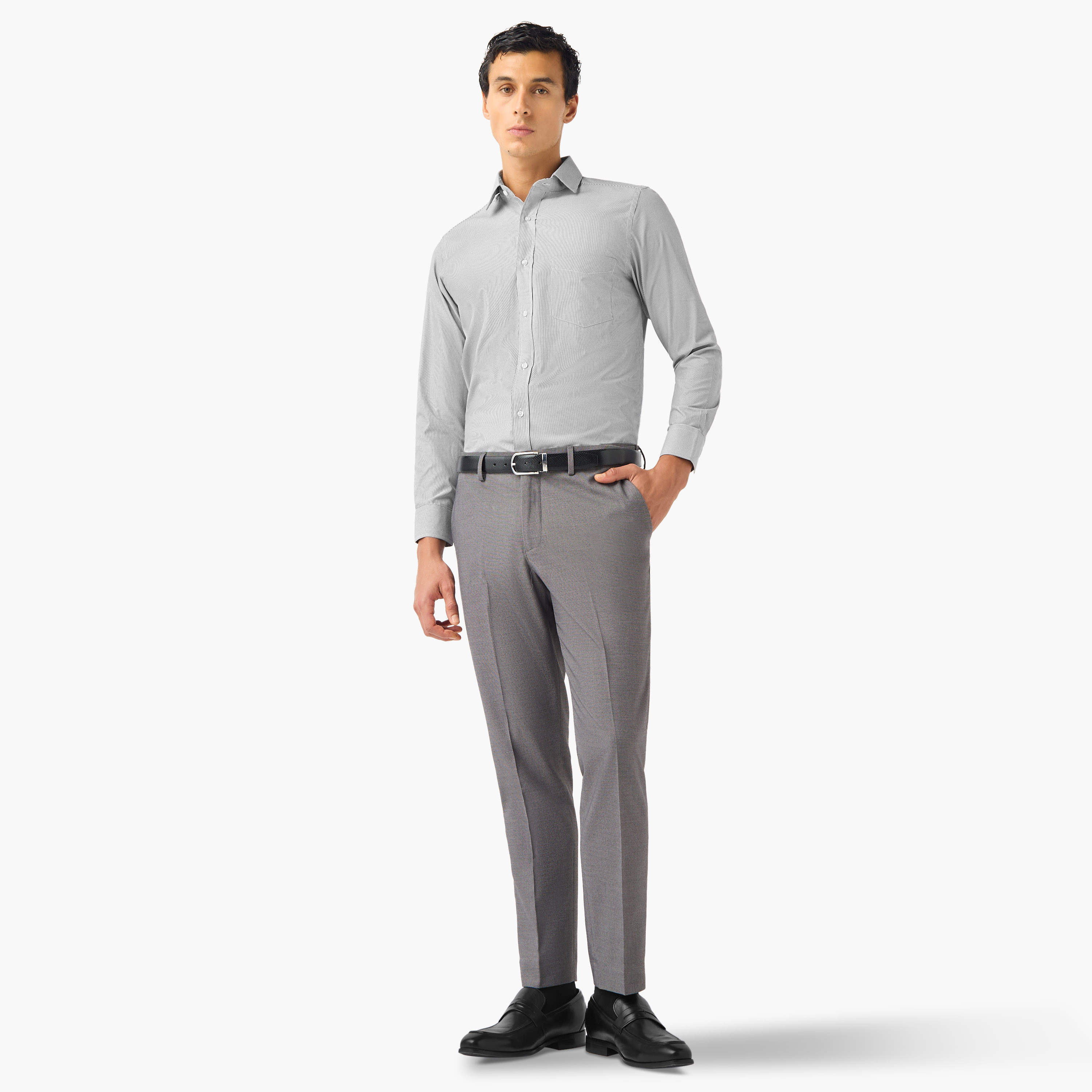 Regular Fit Striped Collared Shirt-men-clothing-shirts-image-5