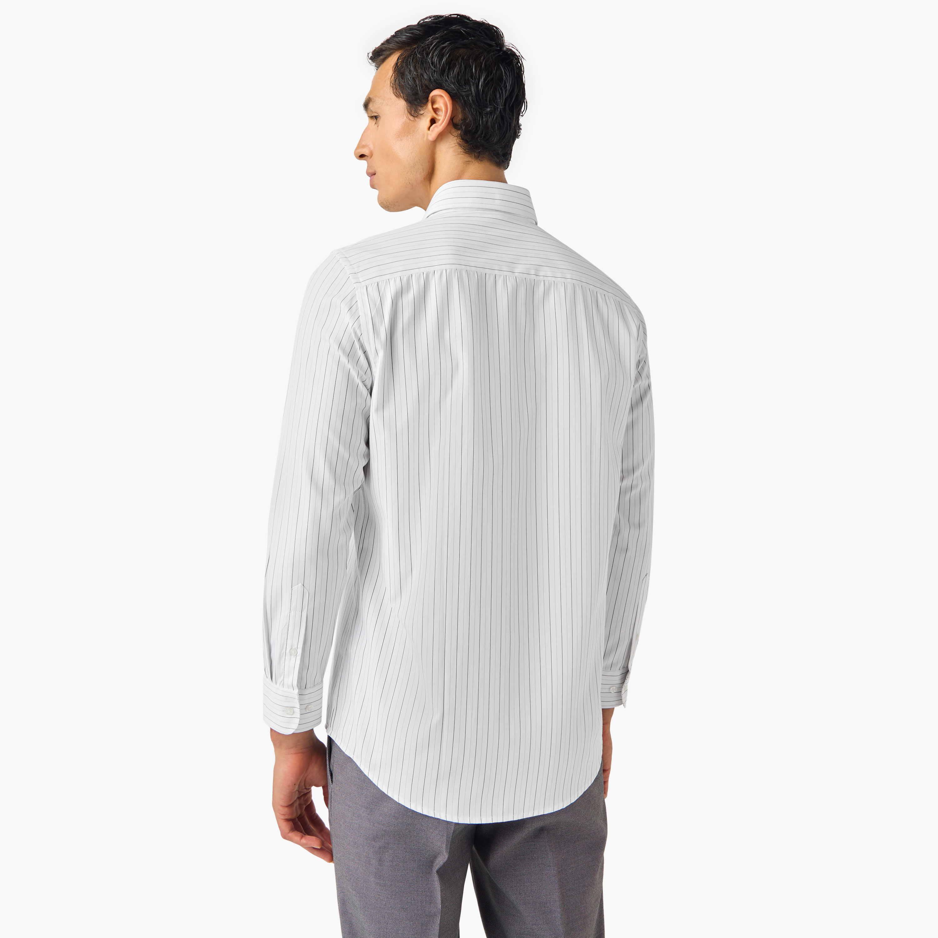 Regular Fit Striped Collared Shirt-men-clothing-shirts-image-3