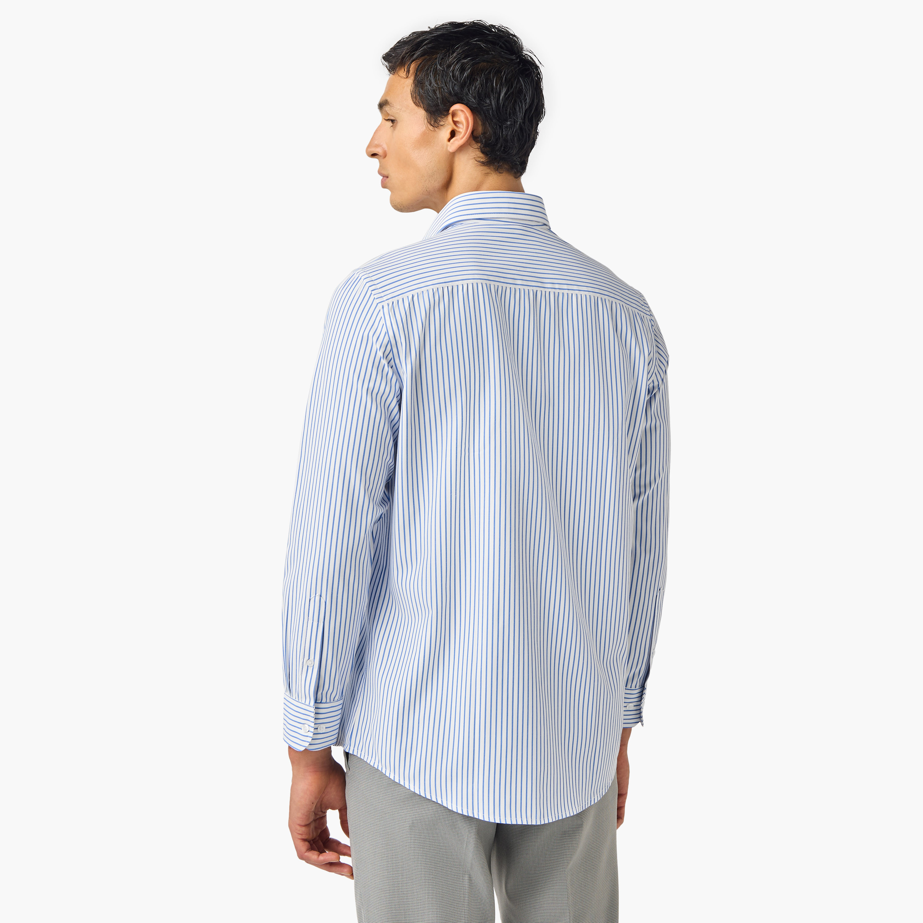 قميص مخطط بياقة وقصة عادية-men-clothing-shirts-image-2