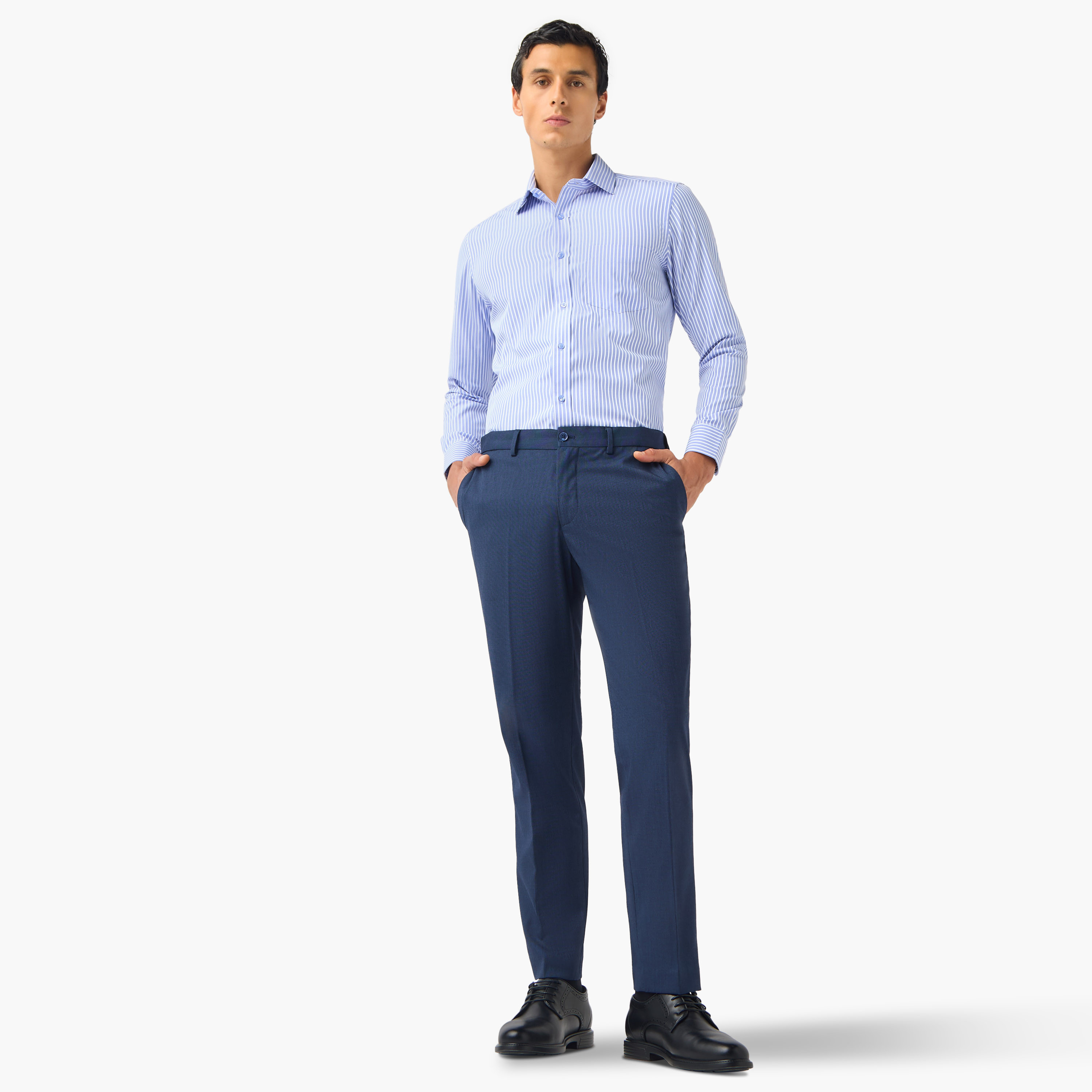 Regular Fit Striped Collared Shirt-men-clothing-shirts-image-5