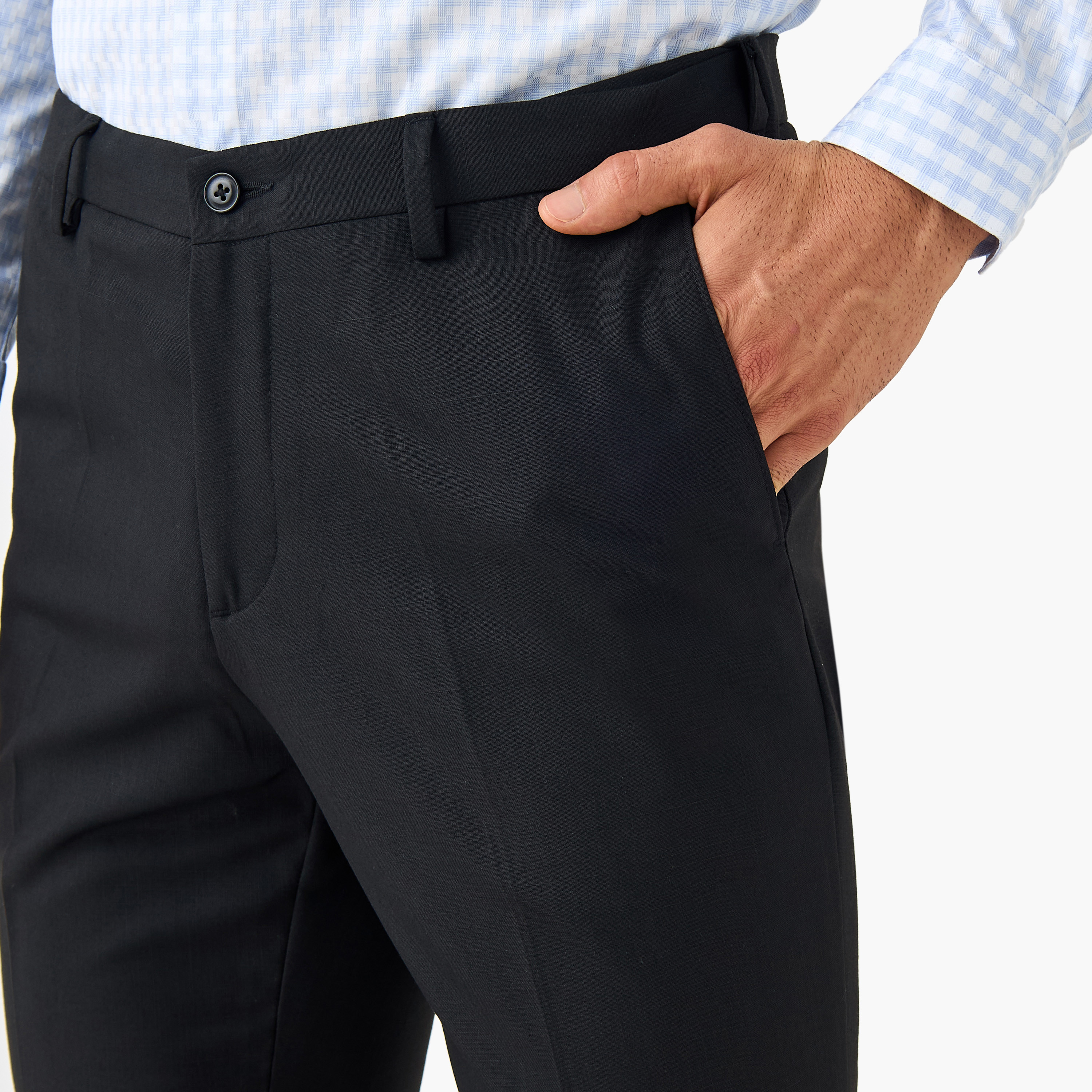 Textured Slim Fit Formal Trousers-men-clothing-bottoms-trousersandchinos-trousers-image-4