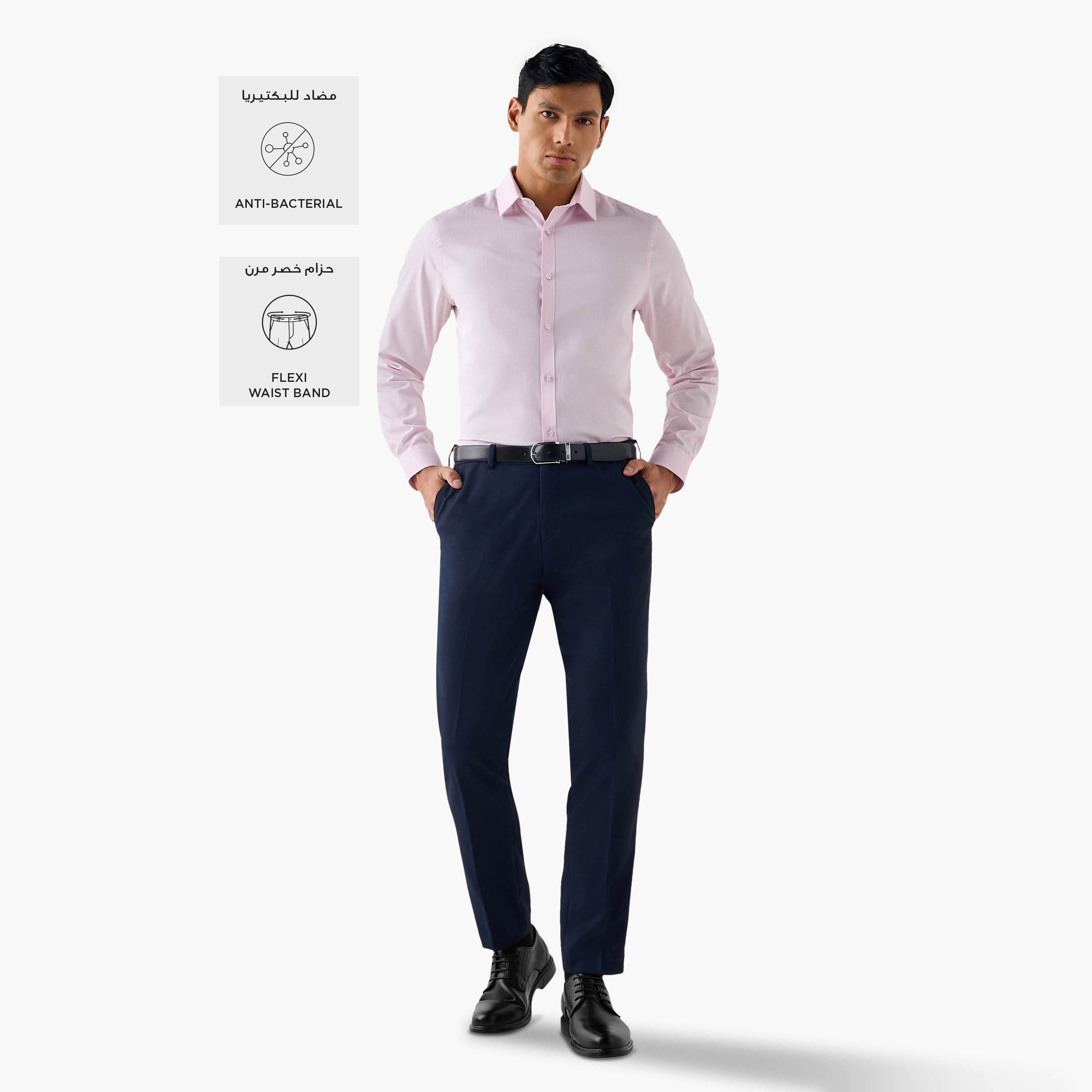 Textured Slim Fit Formal Trousers-men-clothing-bottoms-trousersandchinos-trousers-image-2
