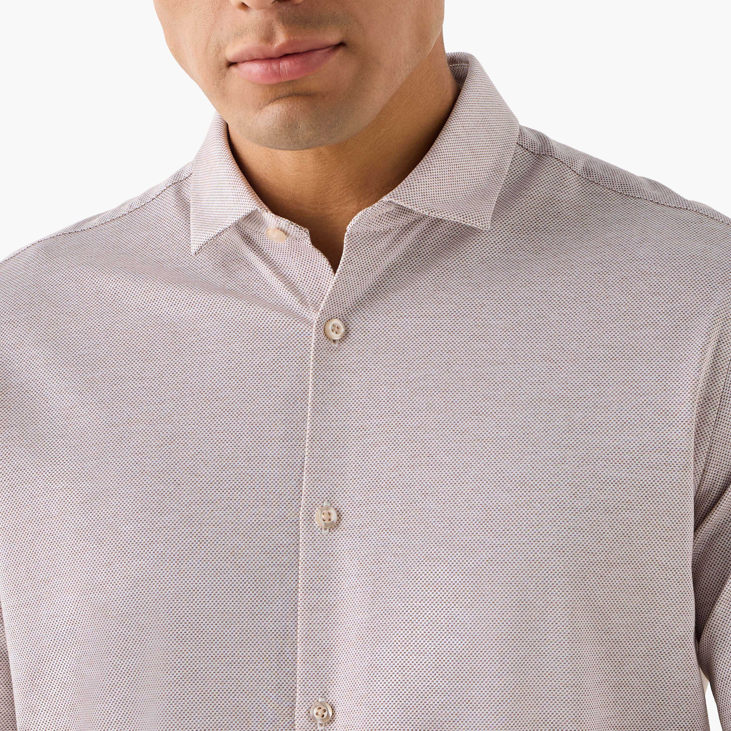 Slim Fit Textured Collared Shirt-men-clothing-shirts-image-4