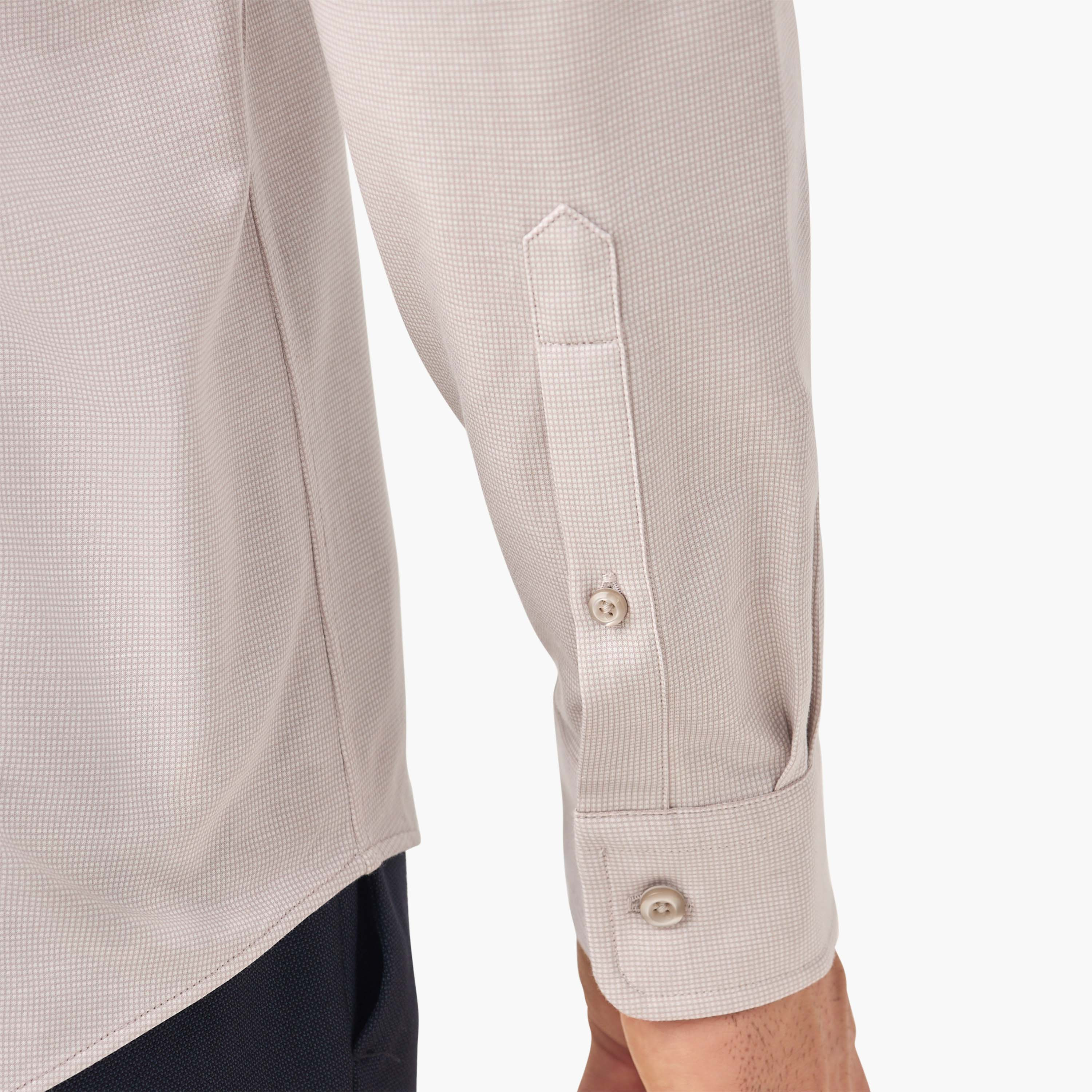 Slim Fit Textured Shirt with Collar and Long Sleeves-men-clothing-shirts-image-6
