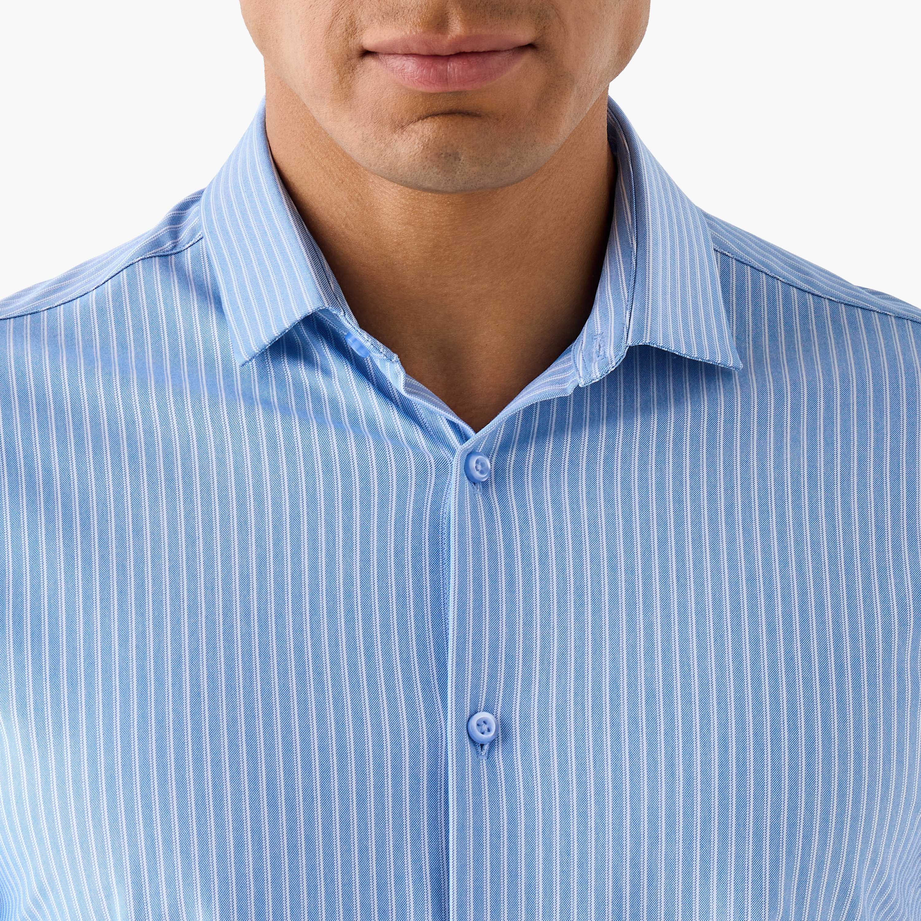 قميص مخطط بقصة سليم وياقة-men-clothing-shirts-image-4