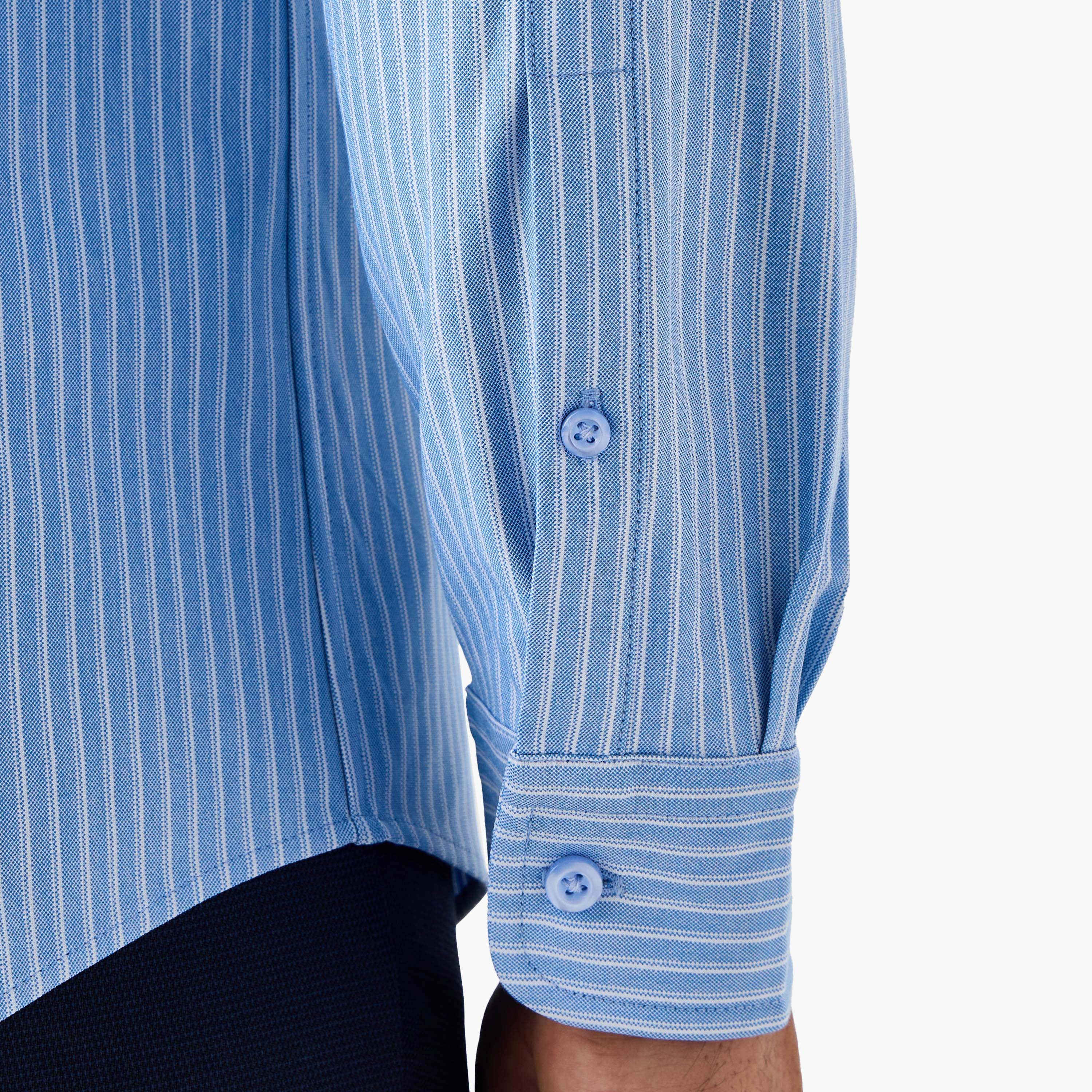 قميص مخطط بقصة سليم وياقة-men-clothing-shirts-image-5