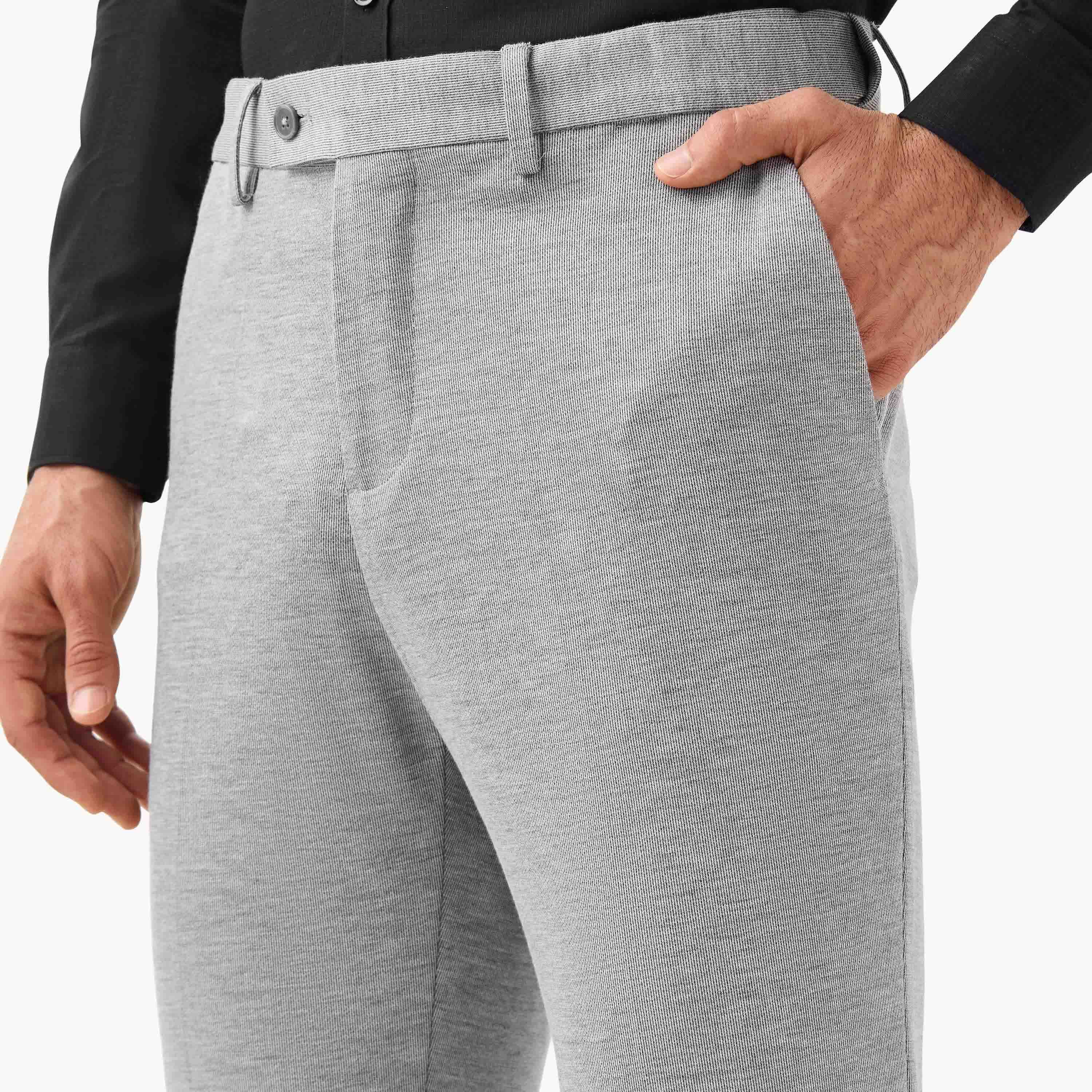 Men Slim Fit Flexi Waist Formal Trousers-men-clothing-bottoms-trousersandchinos-trousers-image-4