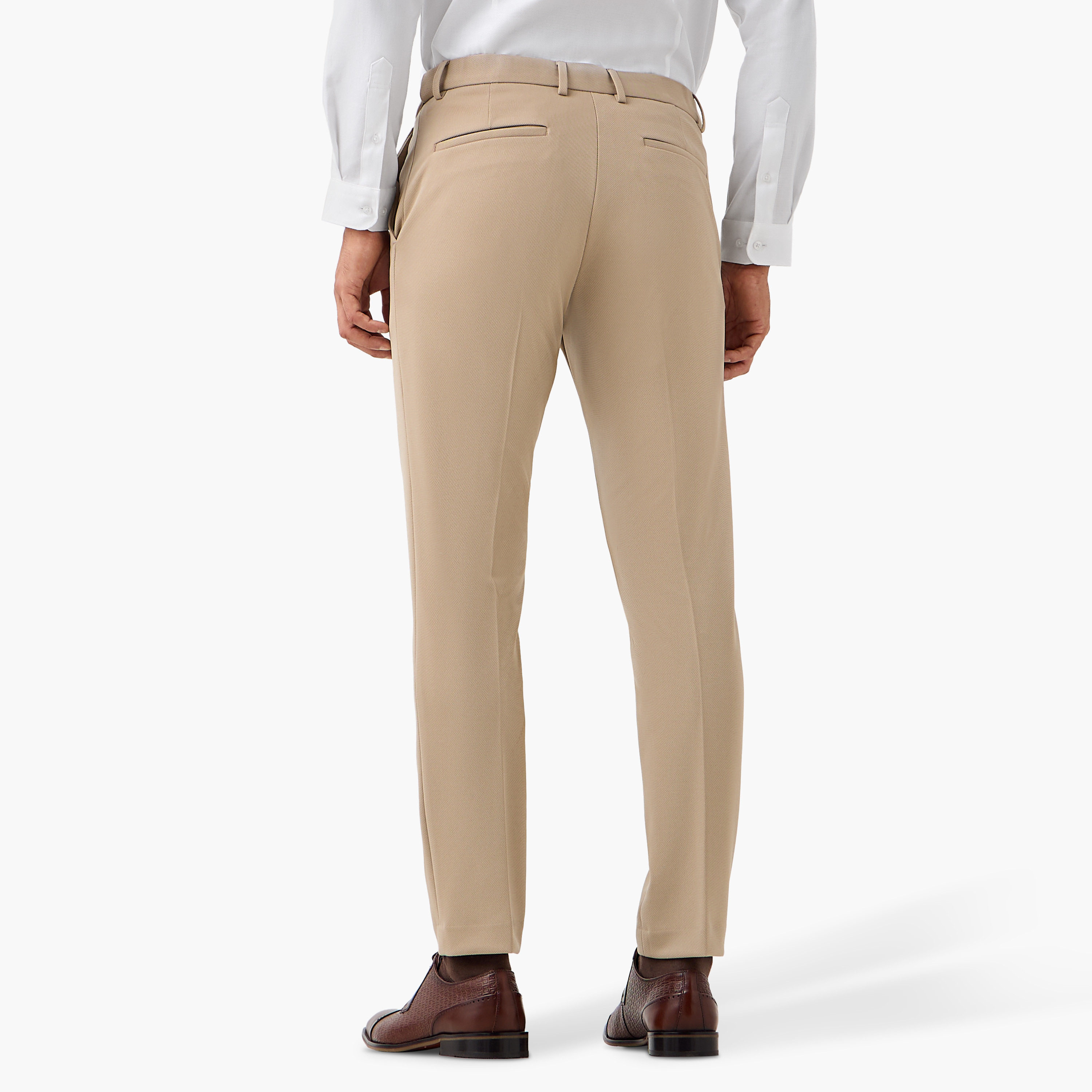 Men Slim Fit Flexi Waist Formal Trousers-men-clothing-bottoms-trousersandchinos-trousers-image-3