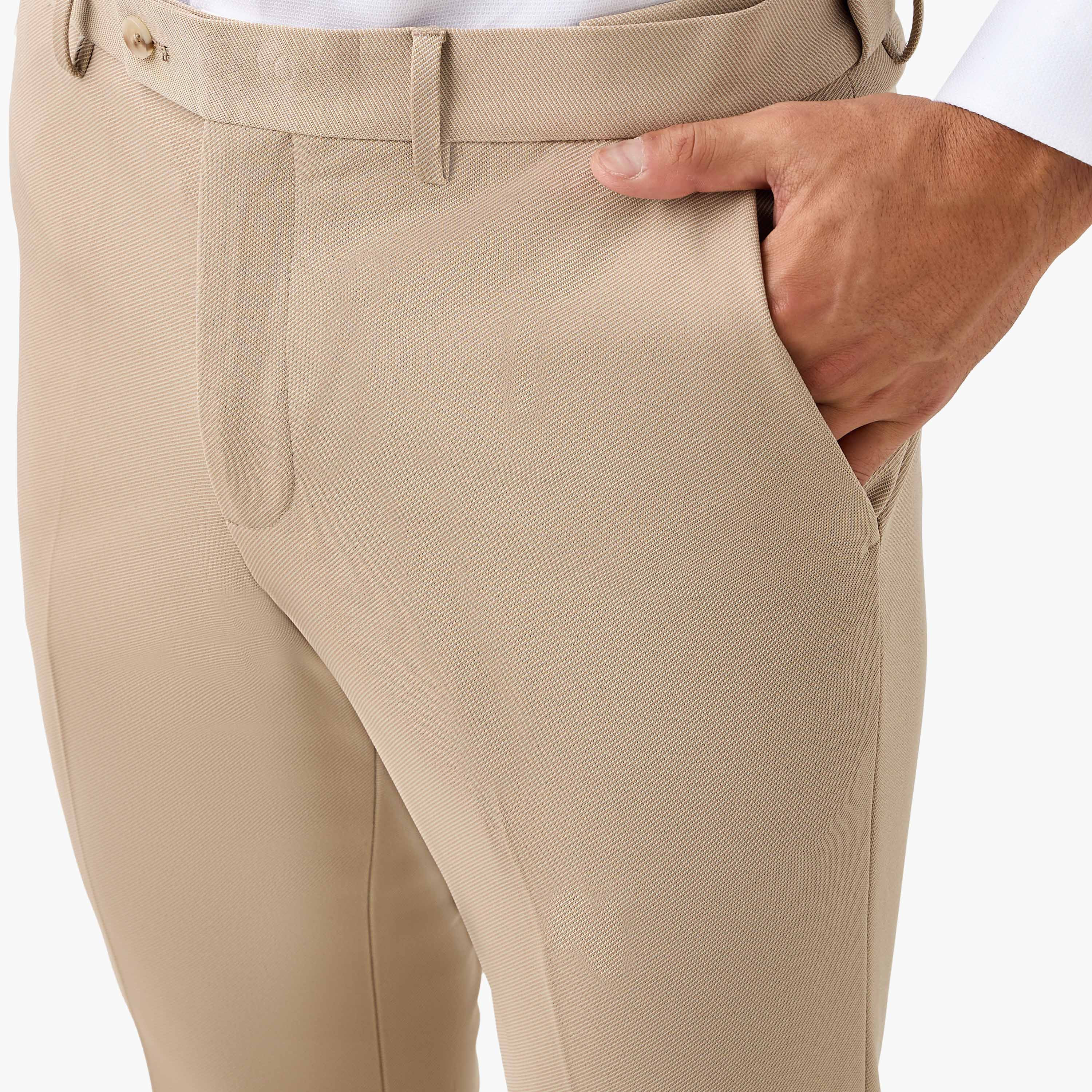 Men Slim Fit Flexi Waist Formal Trousers-men-clothing-bottoms-trousersandchinos-trousers-image-4