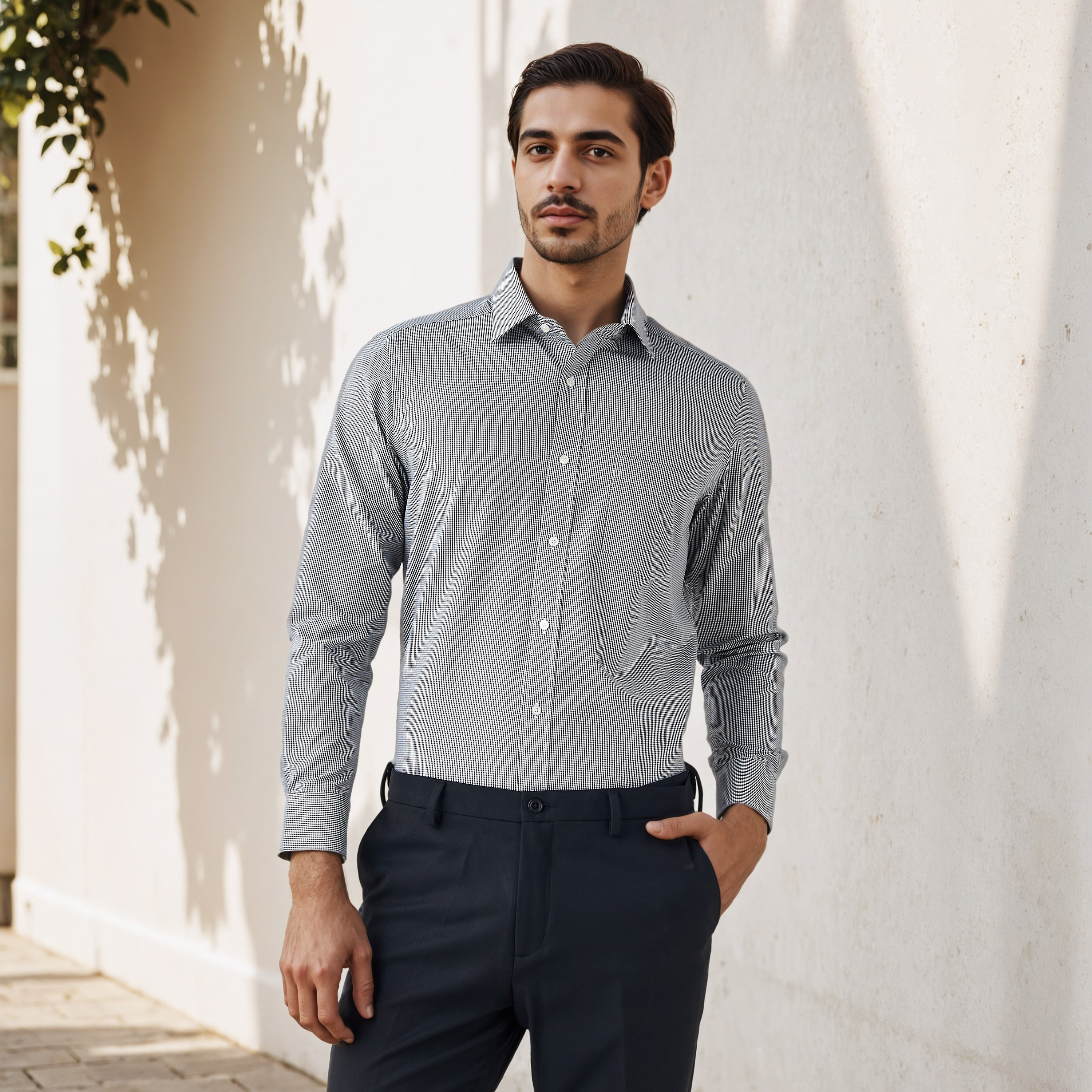 Regular Fit Checked Shirt-men-clothing-shirts-image-1