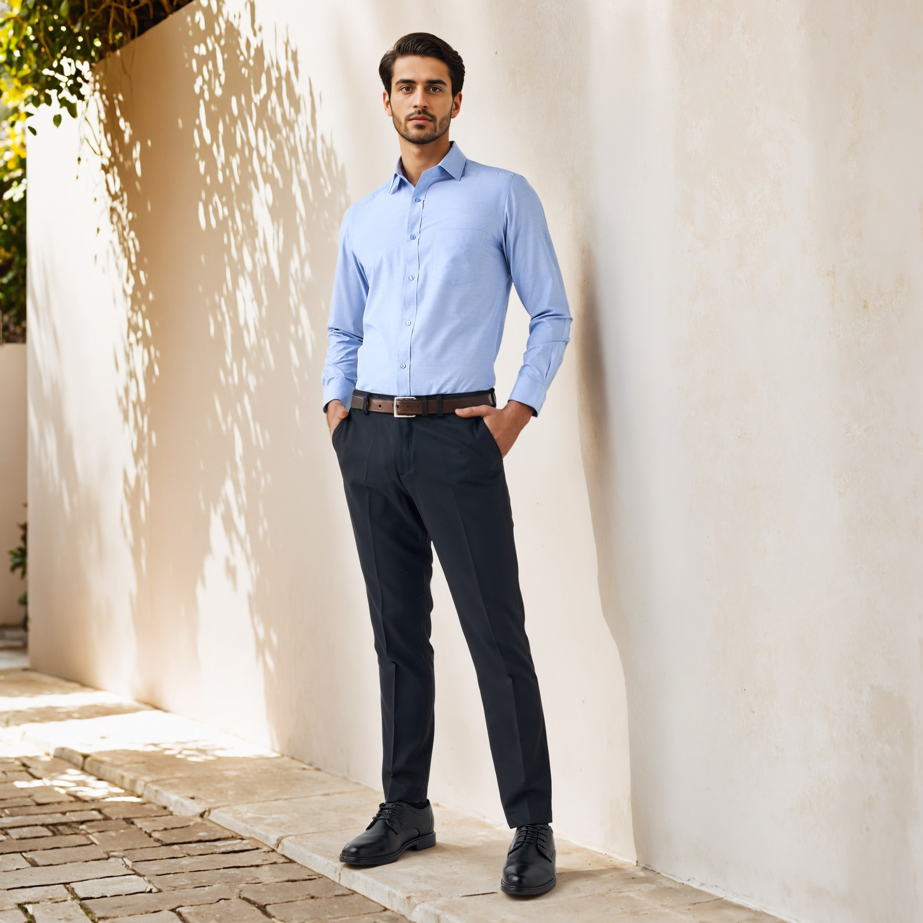Easy Iron Regular Fit Formal Shirt-men-clothing-shirts-image-2