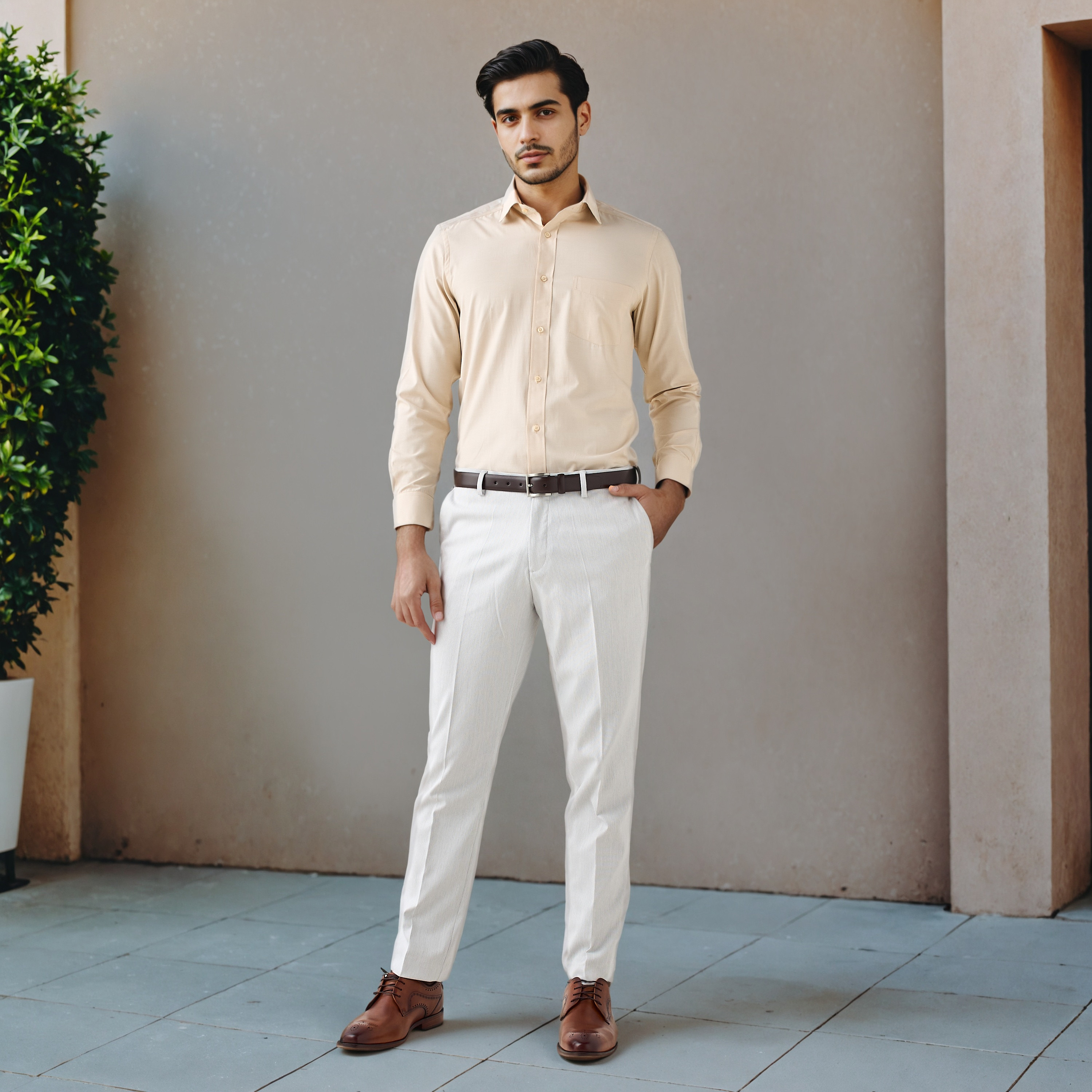 Easy Iron Regular Fit Formal Shirt-men-clothing-shirts-image-2