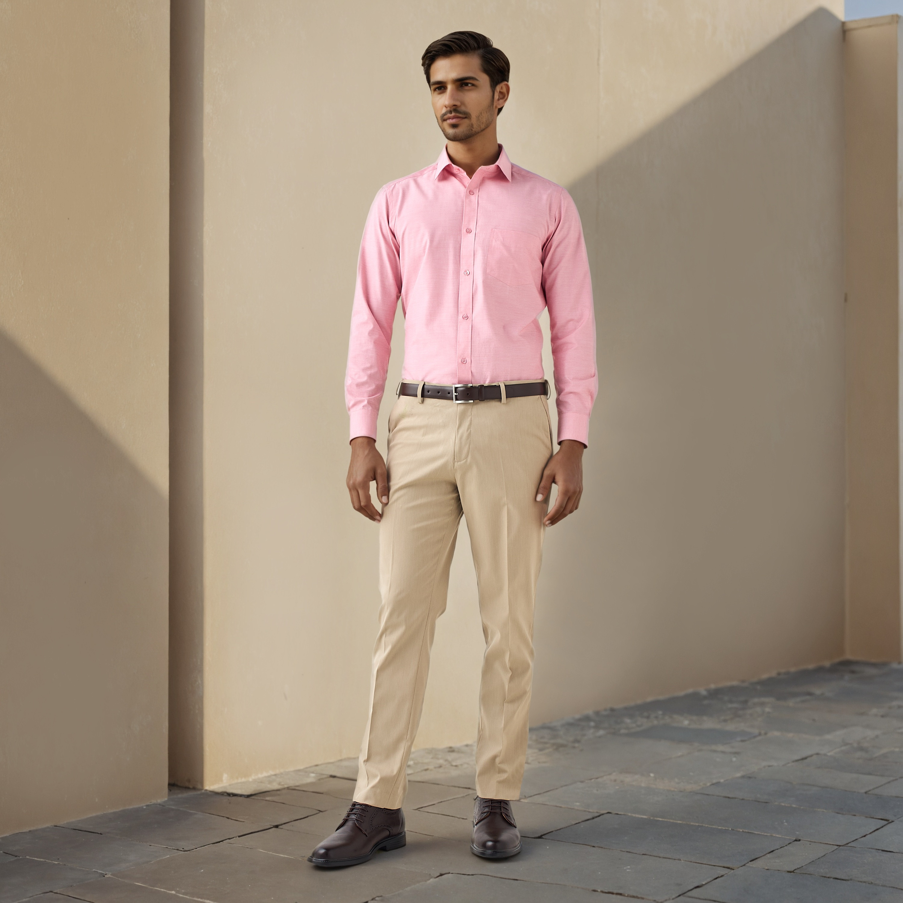 Easy Iron Regular Fit Formal Shirt-men-clothing-shirts-image-2